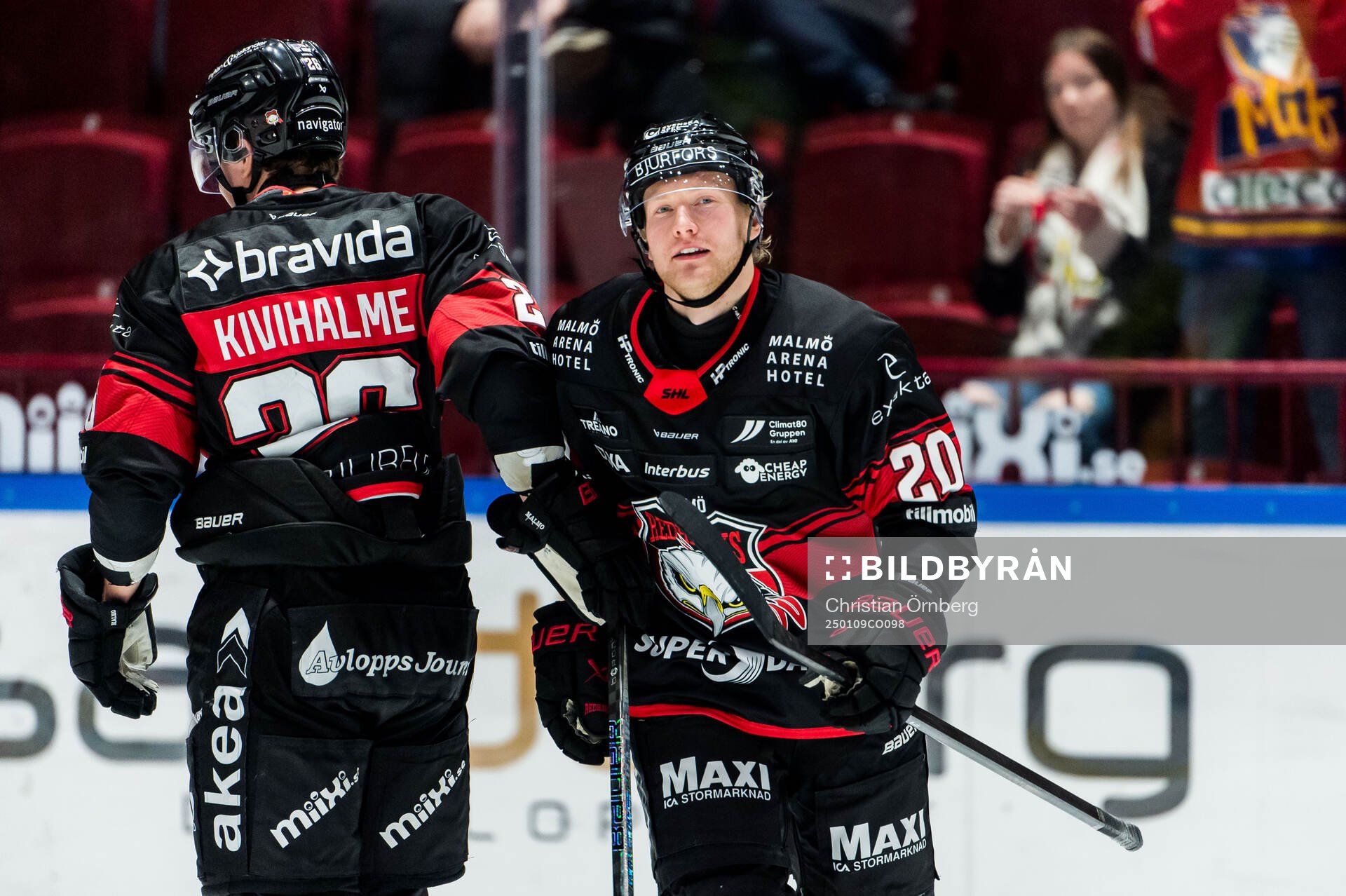 Malmö Redhawks Thomas Berg Paulsen jublar
