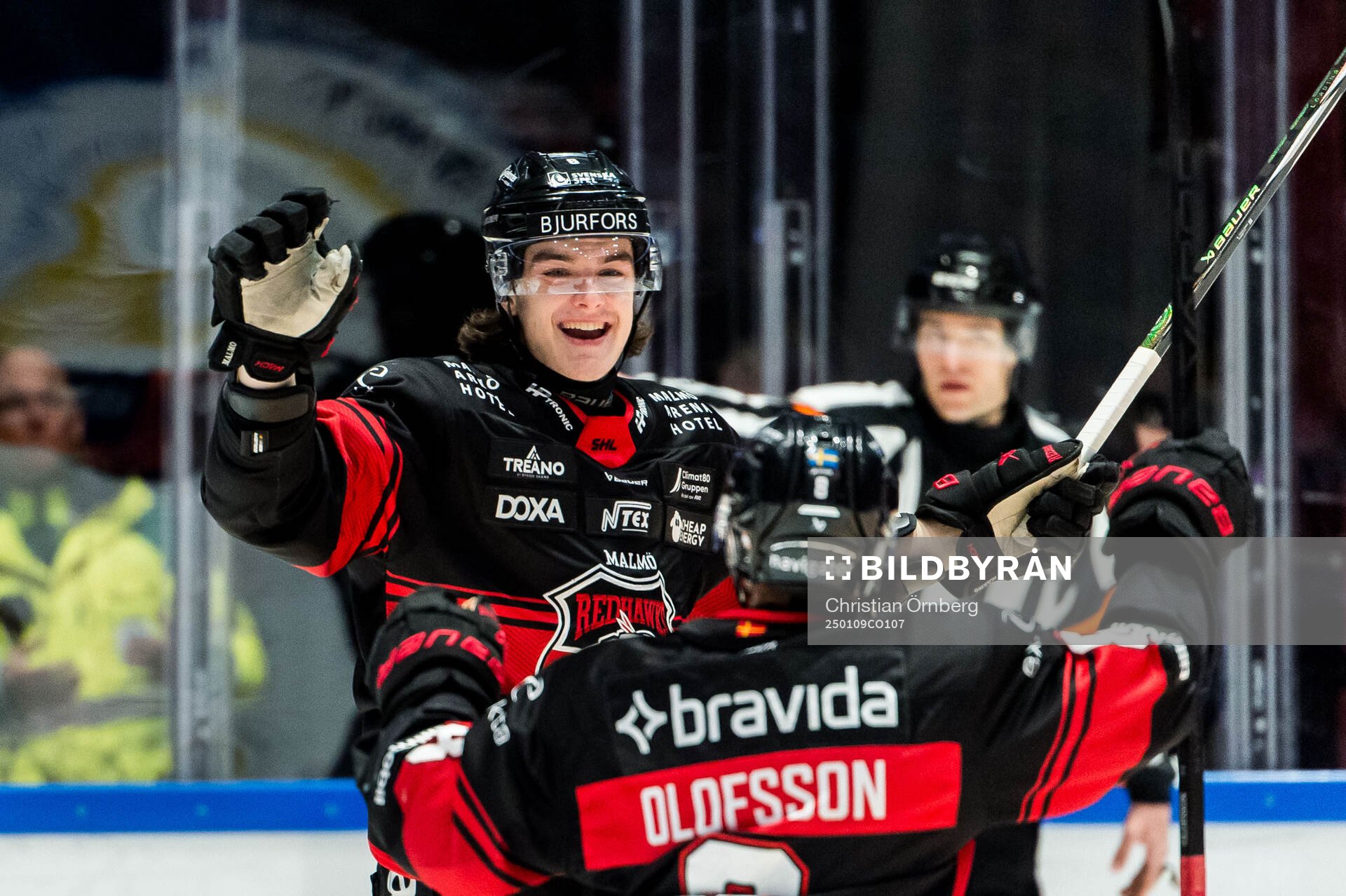 Malmö Redhawks Dominik Badinka jublar