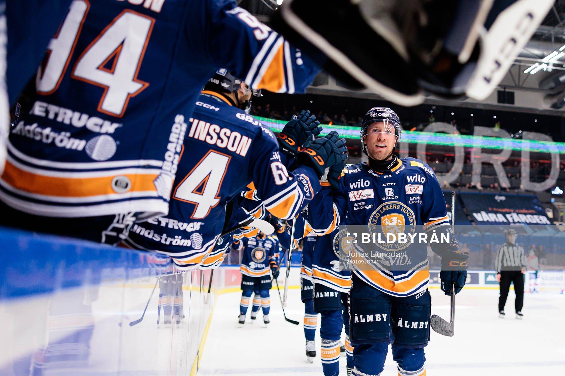 Växjös Dylan McLaughlin jublar