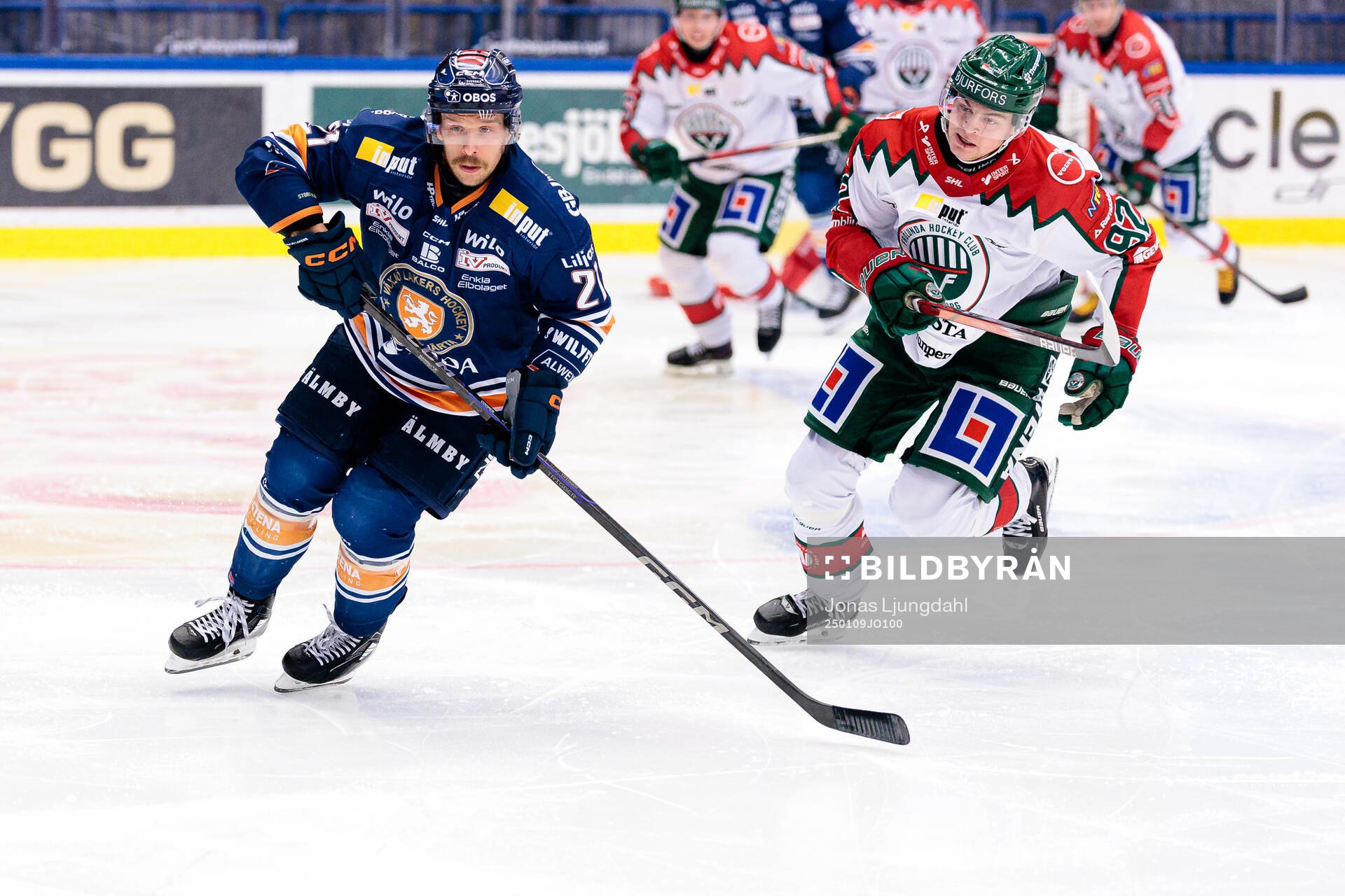 Växjös Brian Cooper och Frölundas Filip Cederqvist