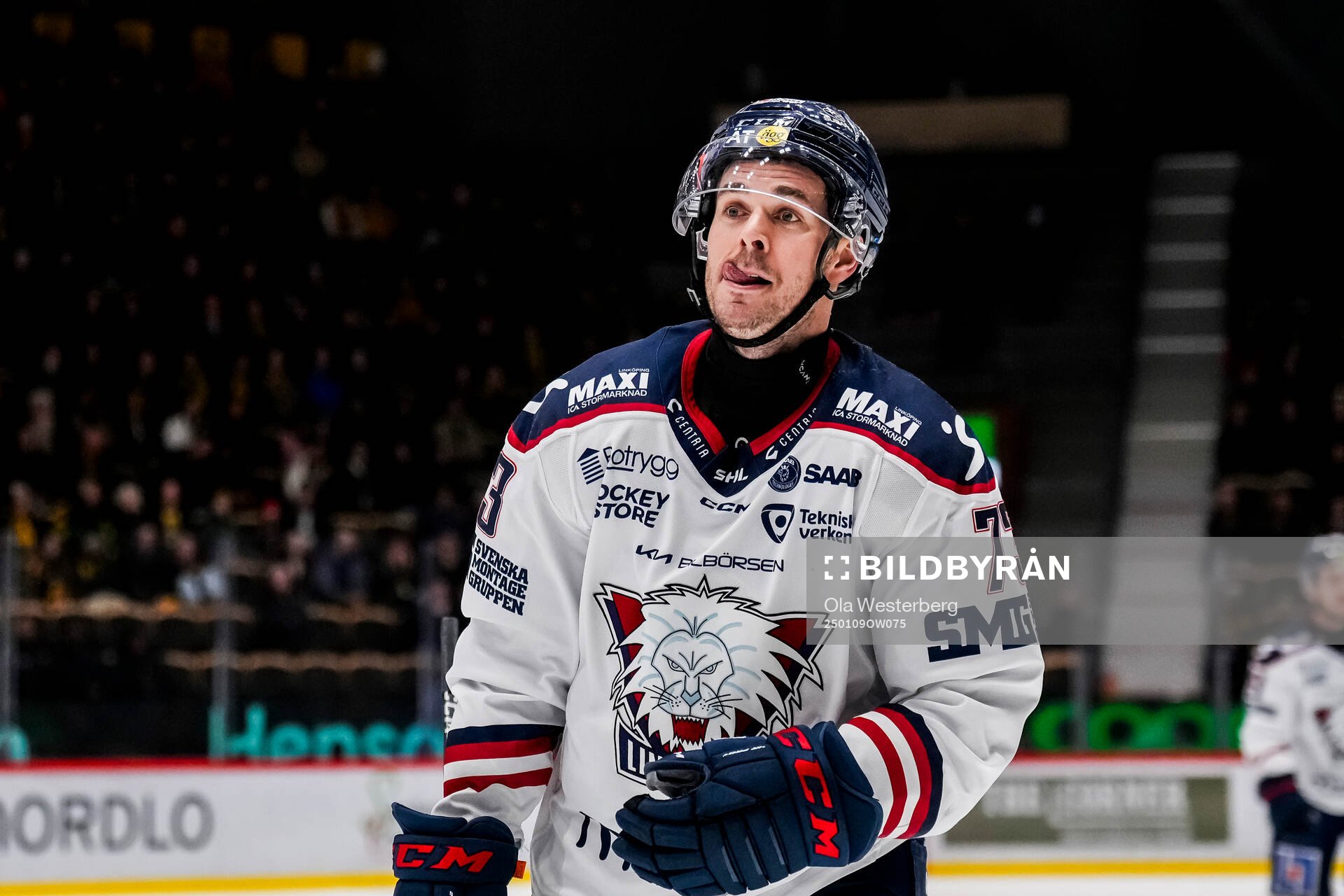 Linköpings Nicholas Shore jublar