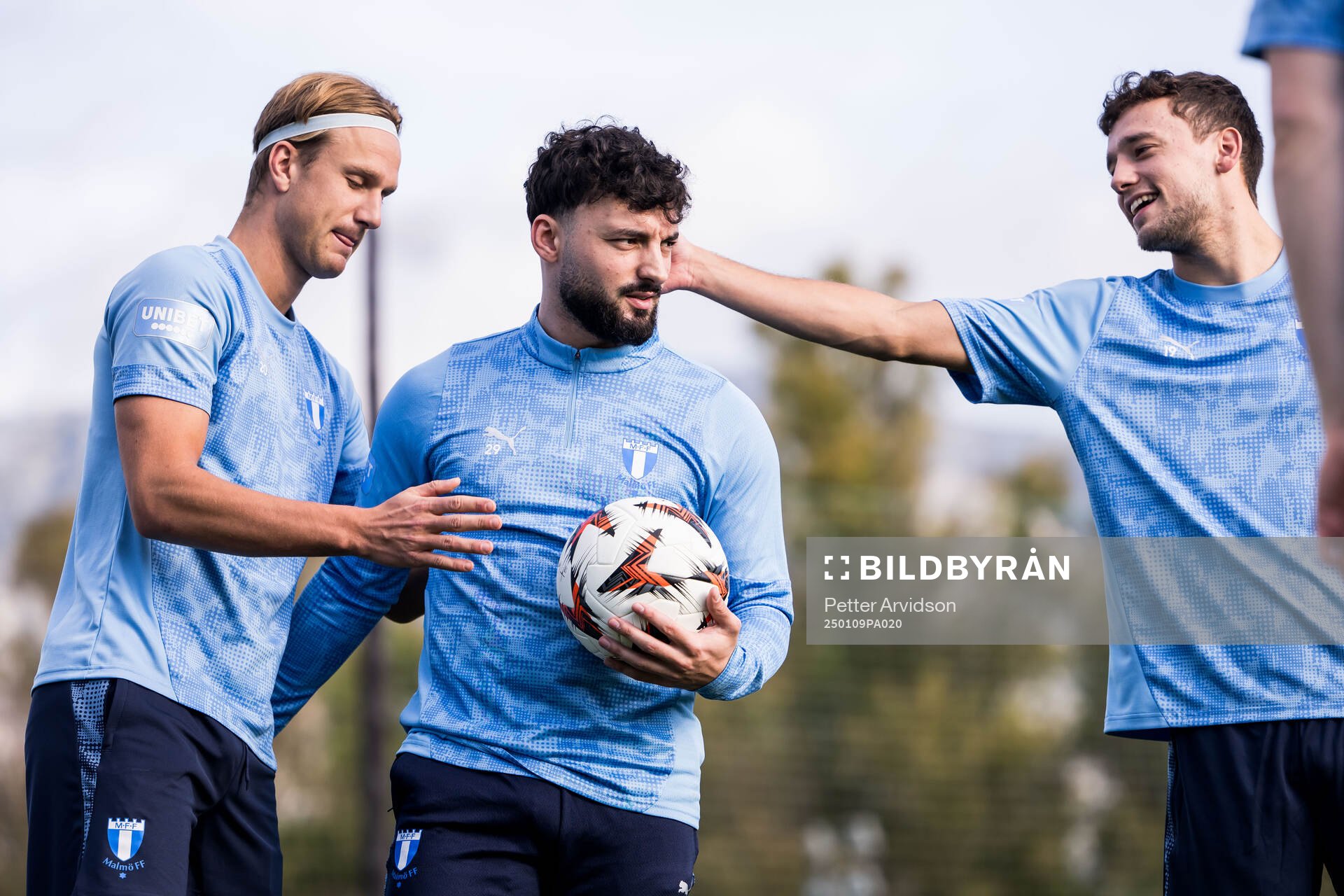 Malmö FFs Erik Botheim, Sead Haksabanovic och Colin Rösler