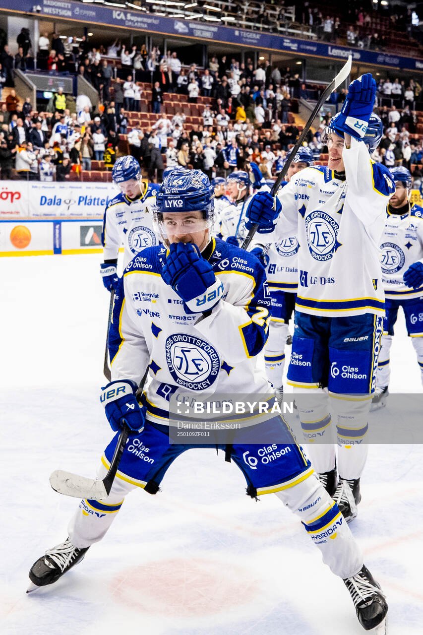 Leksands Arvid Eljas jublar
