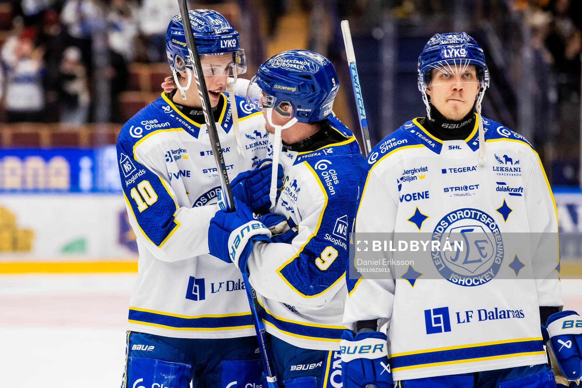 Leksands Anton Johansson och Patrik Zackrisson jublar