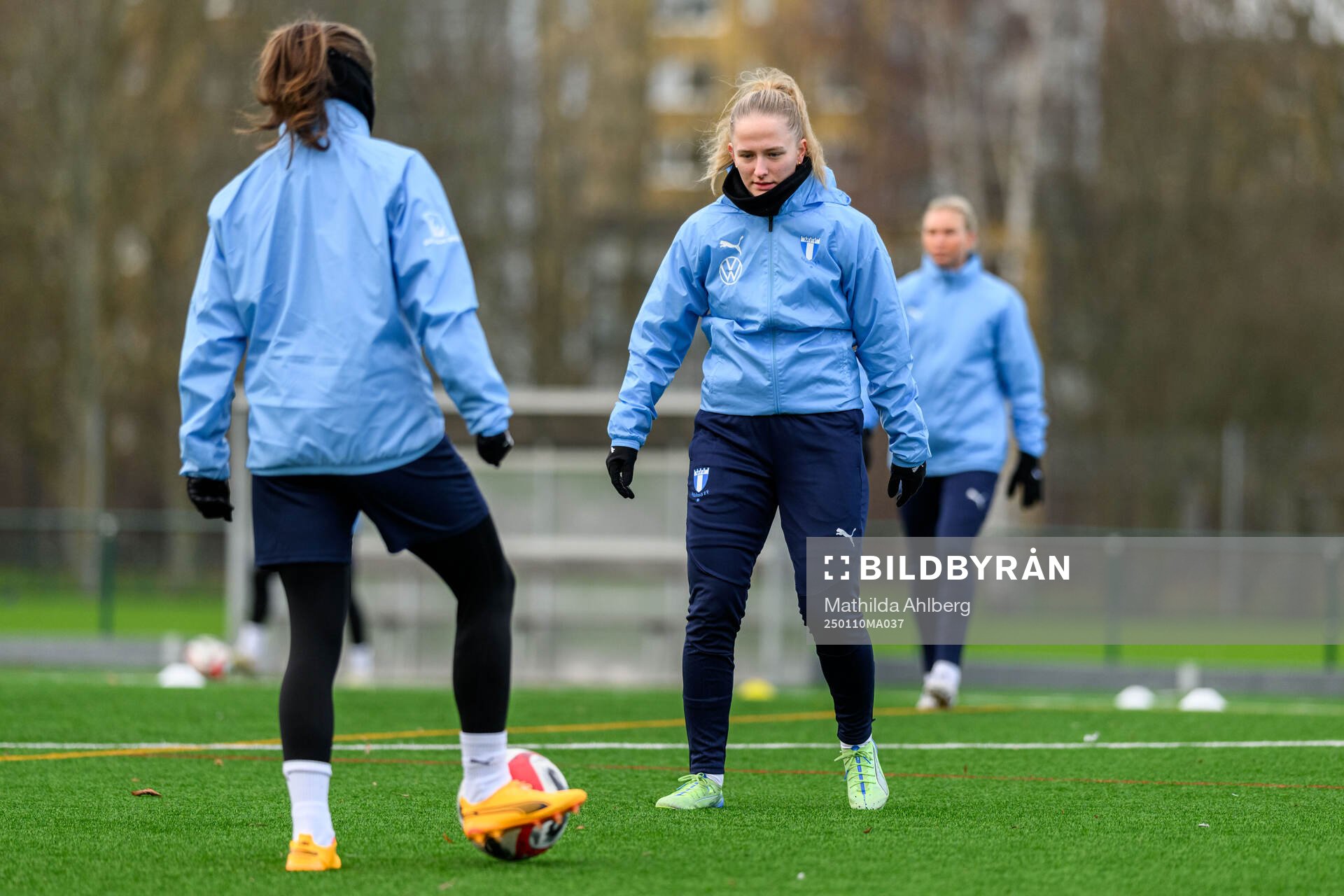 Tuva Skoog under en träning med Malmö FF den 10 januari 2025 i Malmö. 