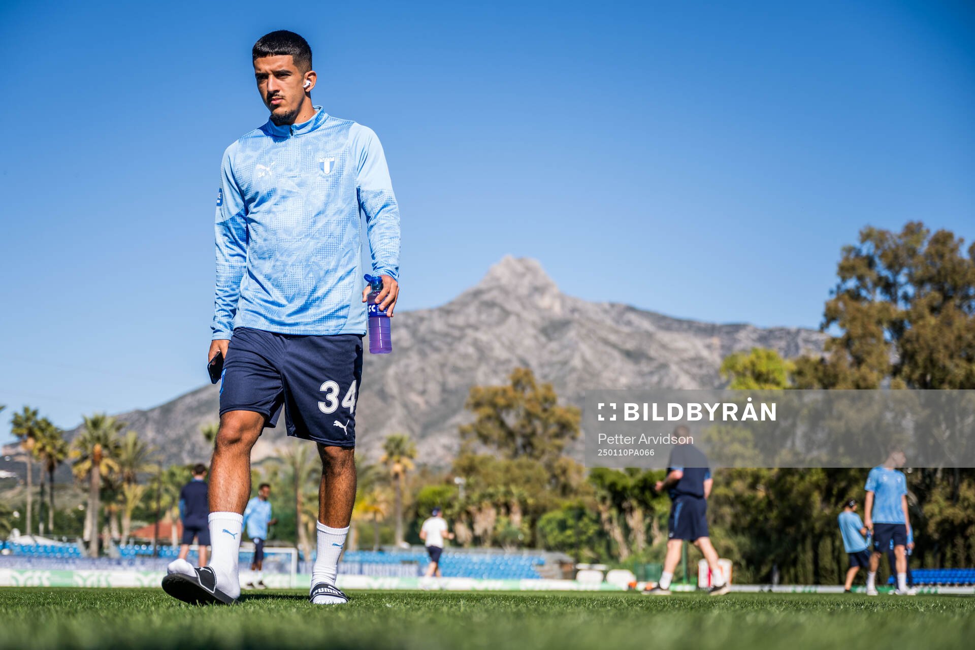 Zakaria Loukili of Malmö FF ahead of the friendly football match between Malmö FF and Sparta Prag on January 10, 2025 in Puerto Banus.