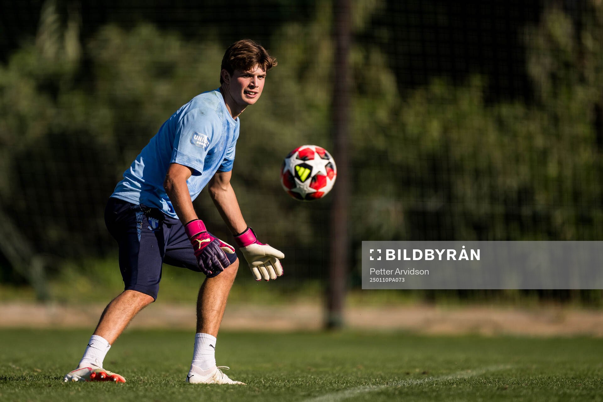 Goalkeeper Melker Ellborg of Malmö FF