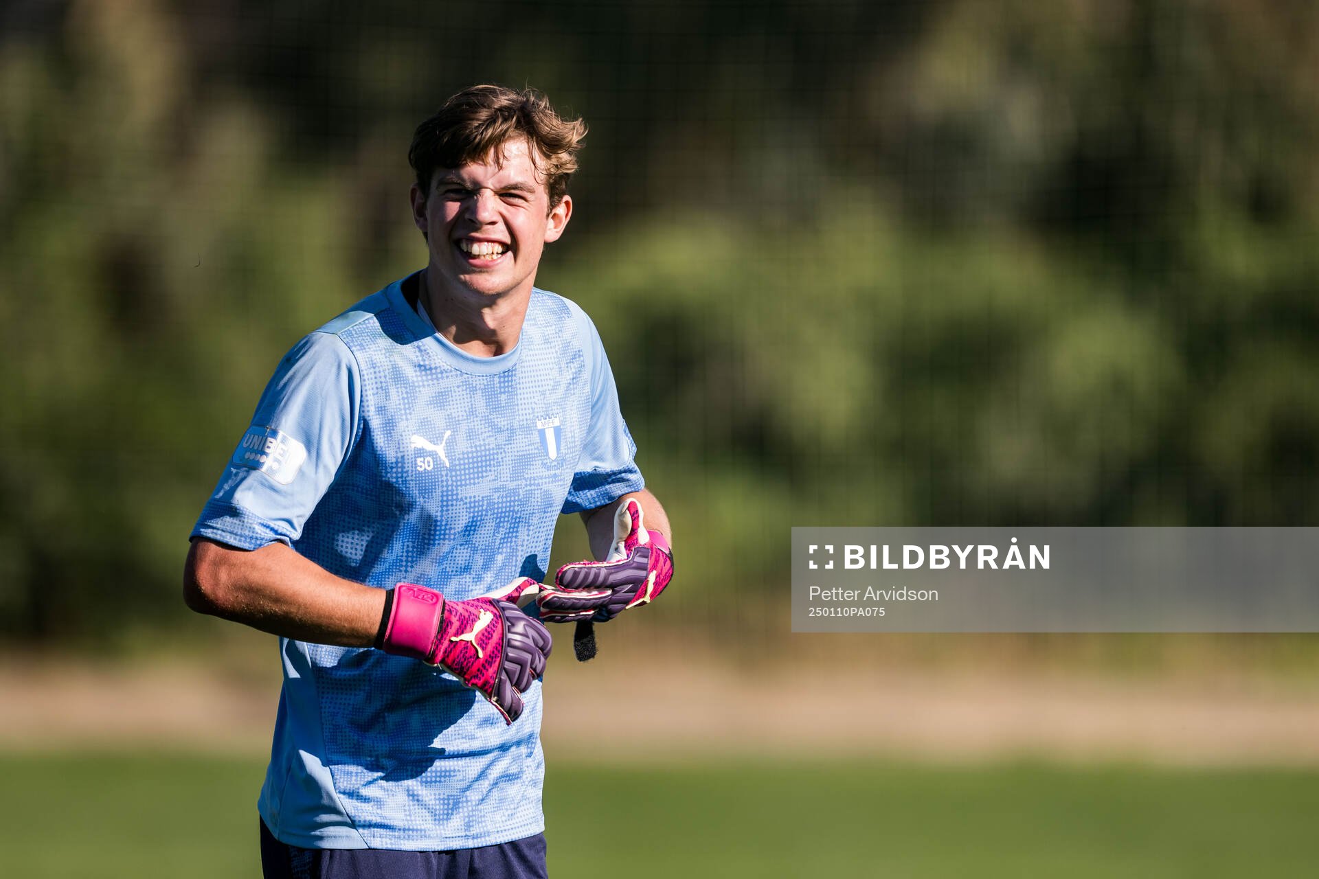 Goalkeeper Melker Ellborg of Malmö FF