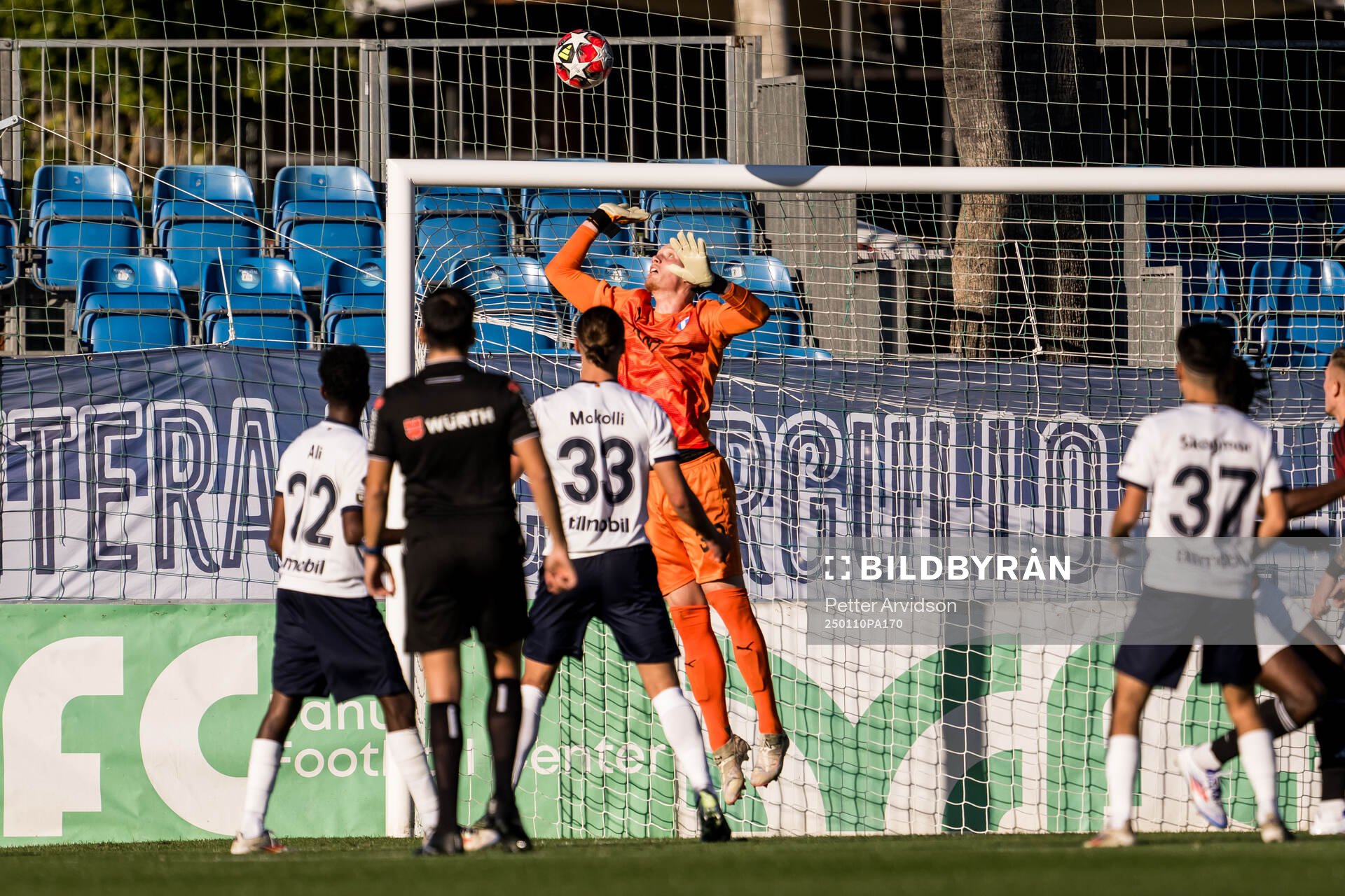 Goalkeeper Joakim Persson of Malmö FF