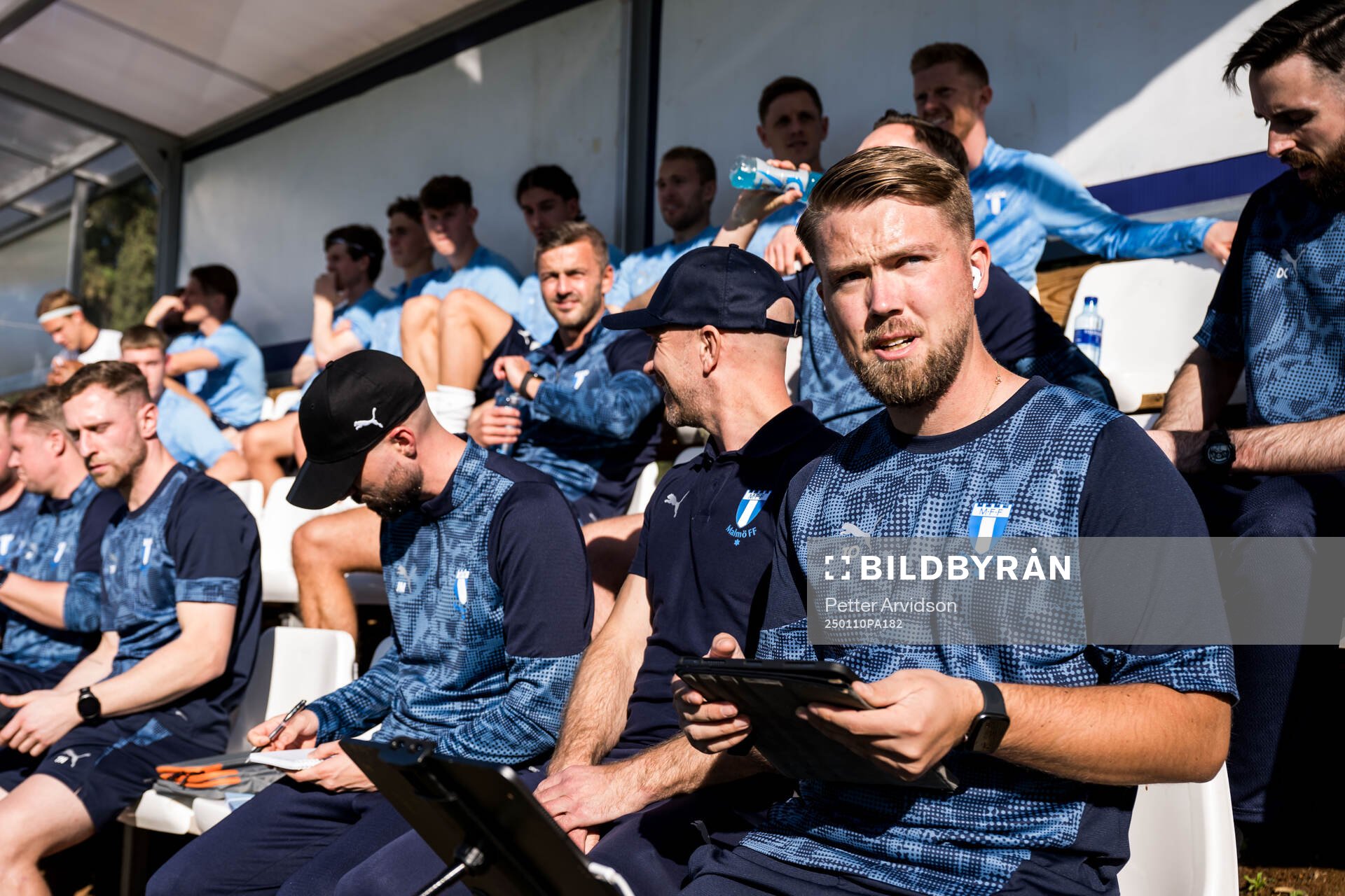 Assistant coach Theodor Olsson of Malmö FF