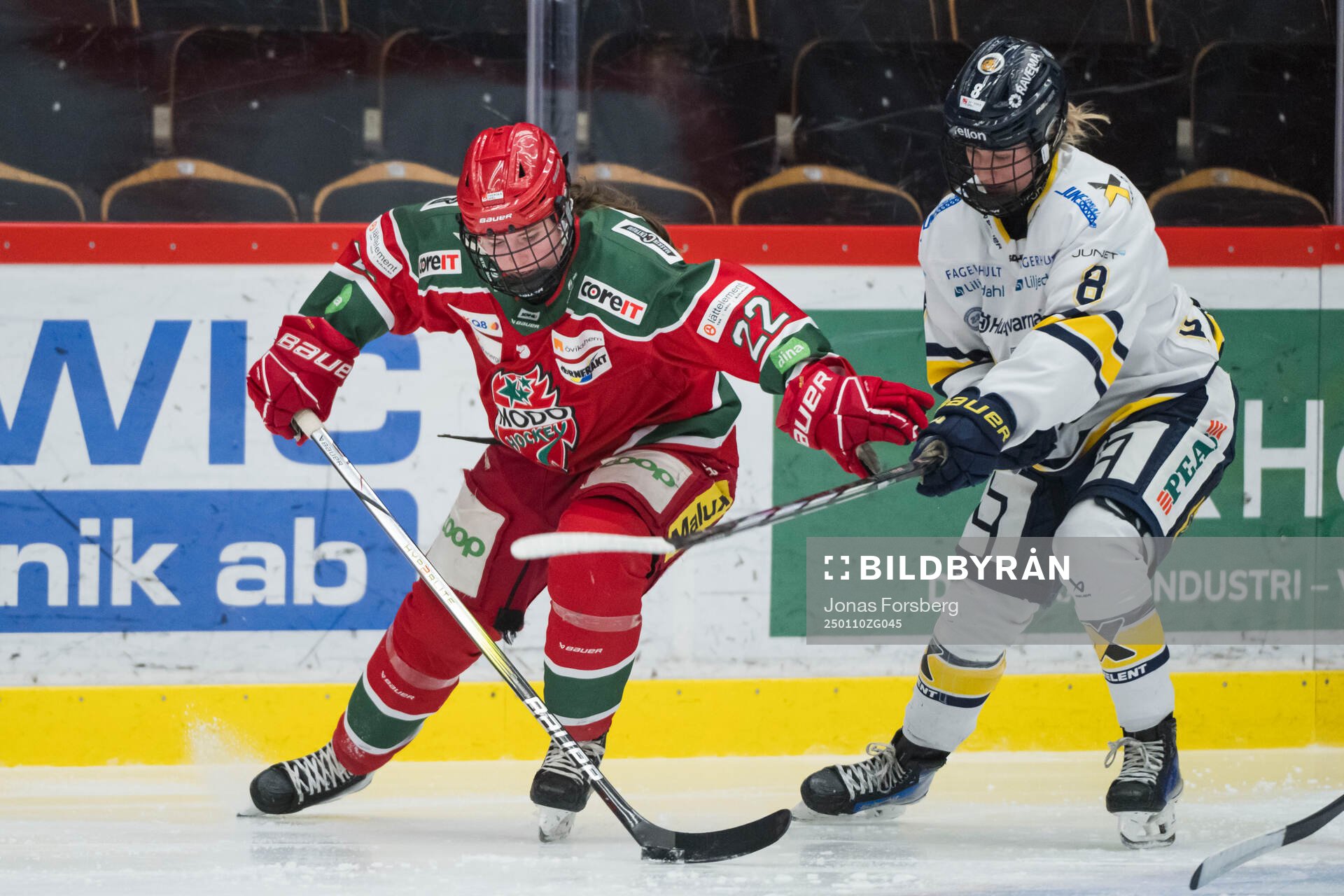 Modos Darcie Lappan och HV71s Hilda Svensson