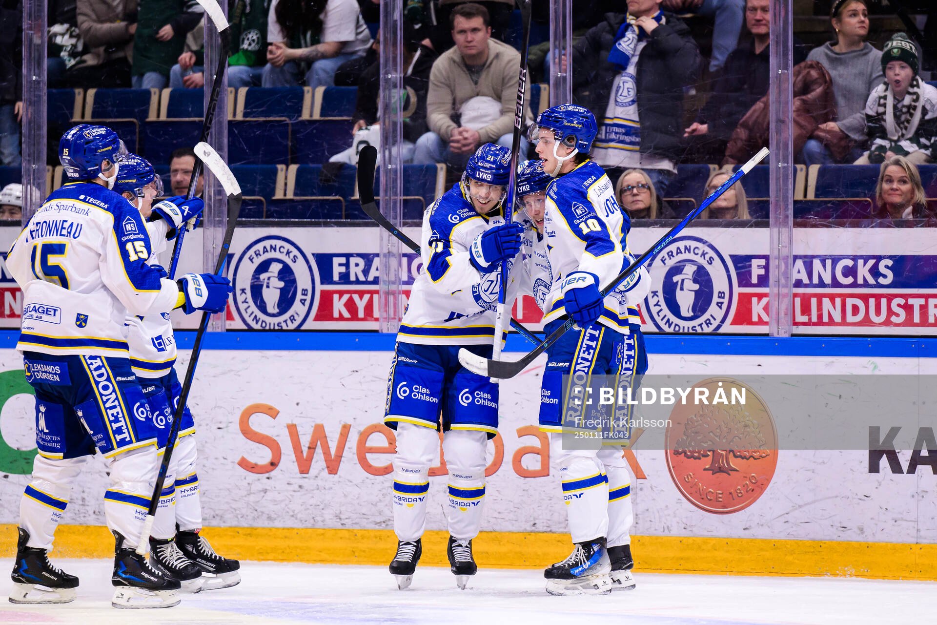 Leksands Joonas Lyytinen jublar