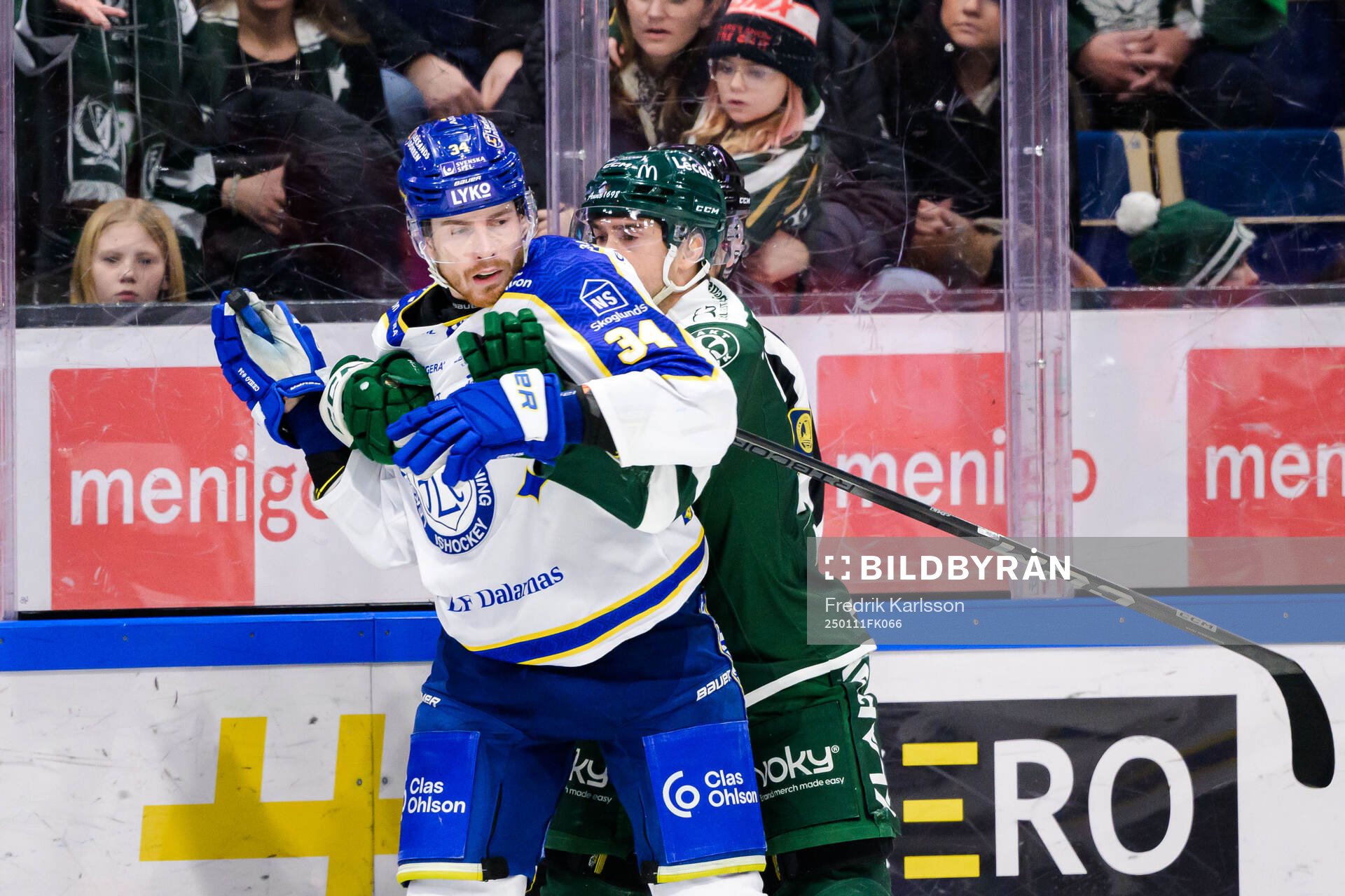 Leksands Peter Cehlarik och Färjestads David Tomasek