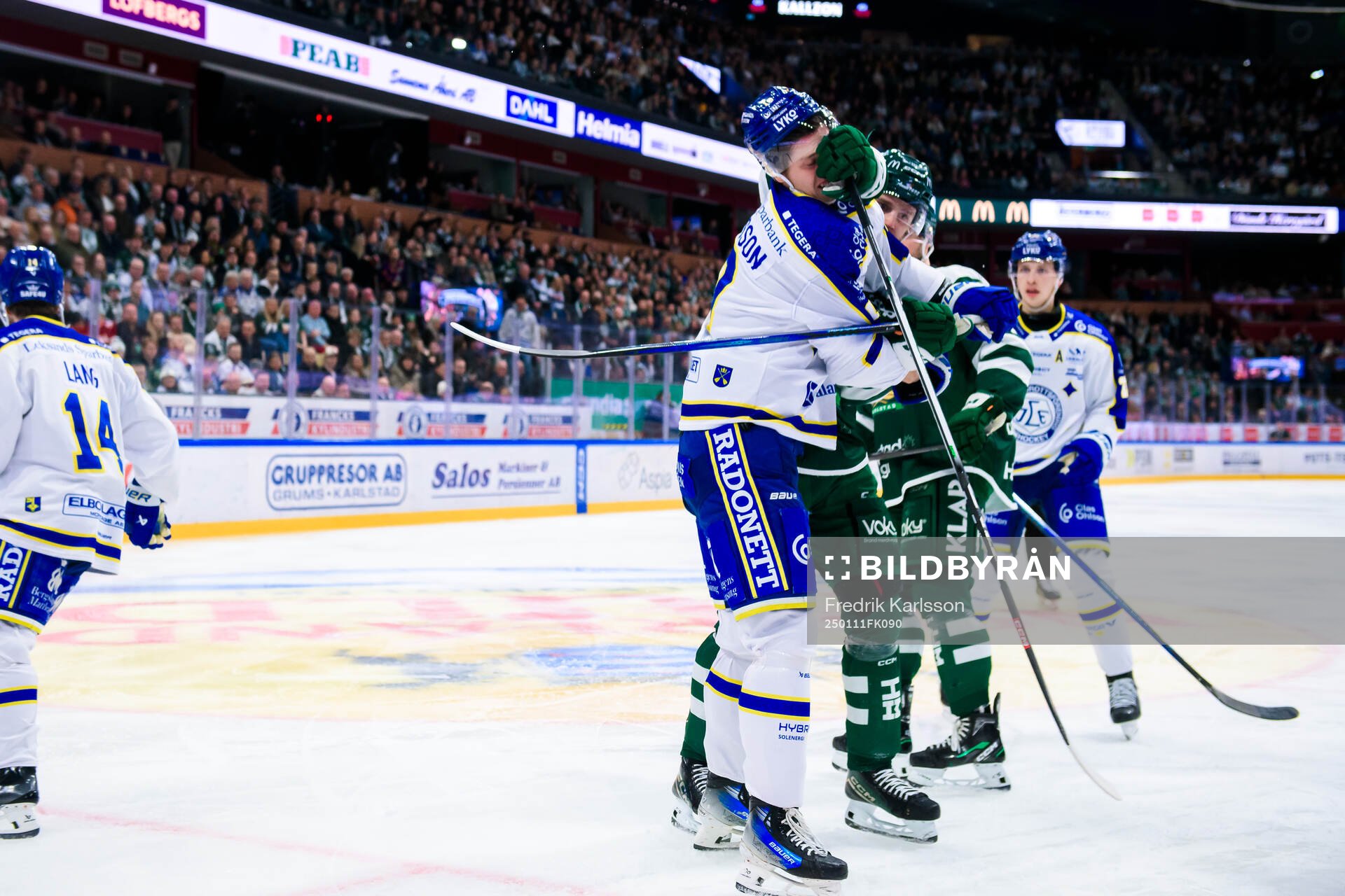 Leksands Anton Johansson och Färjestads Marcus Westfält
