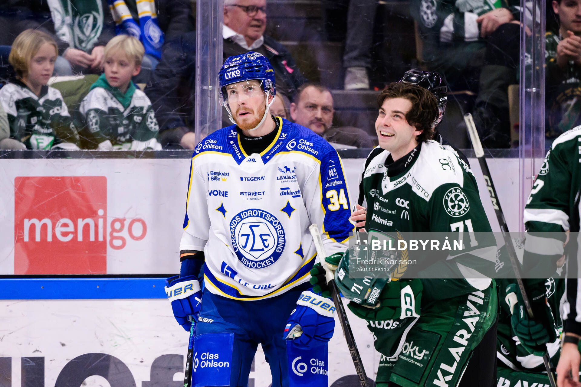 Leksands Peter Cehlarik och Färjestads Viktor Lodin