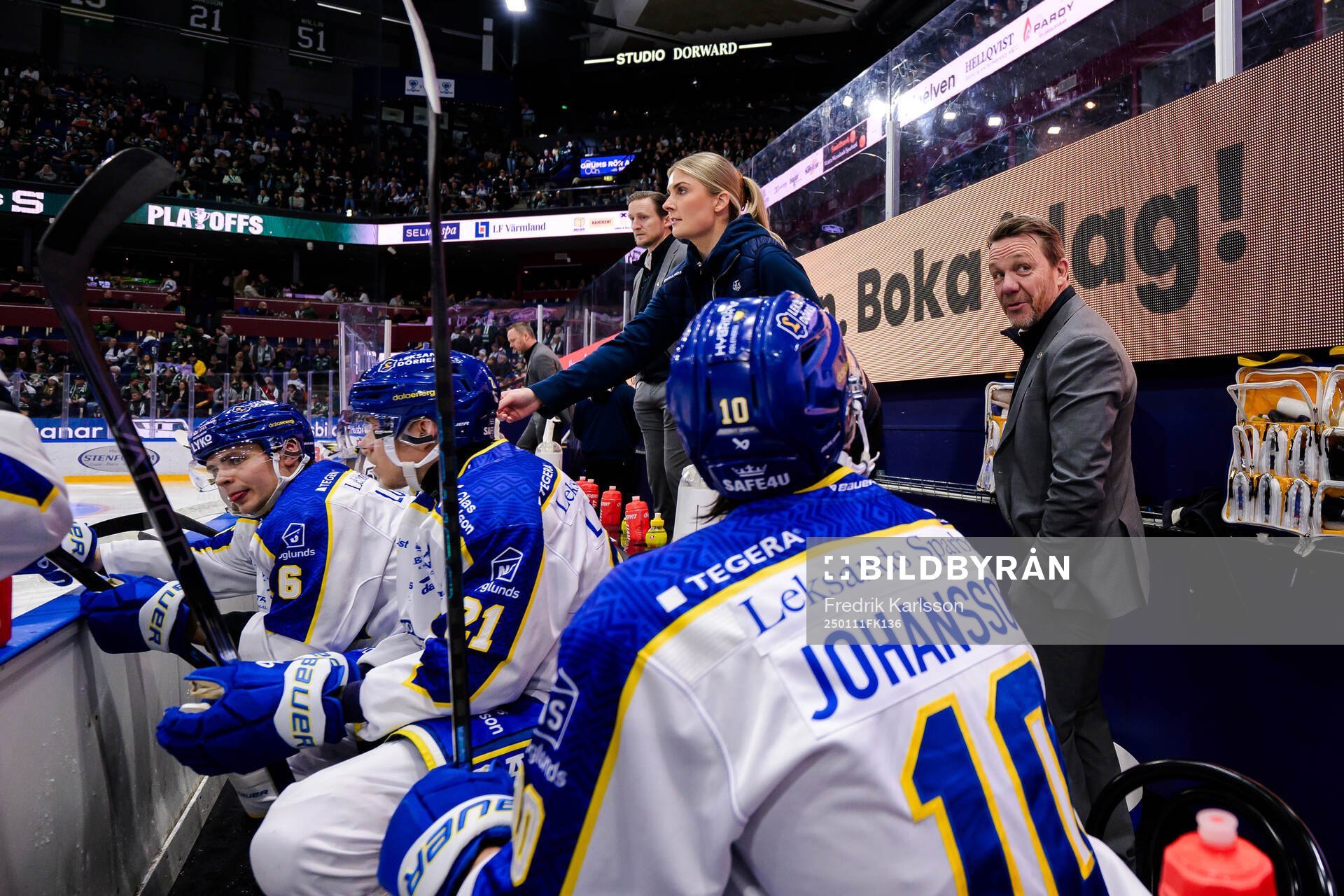 Leksands tränare Charles Berglund
