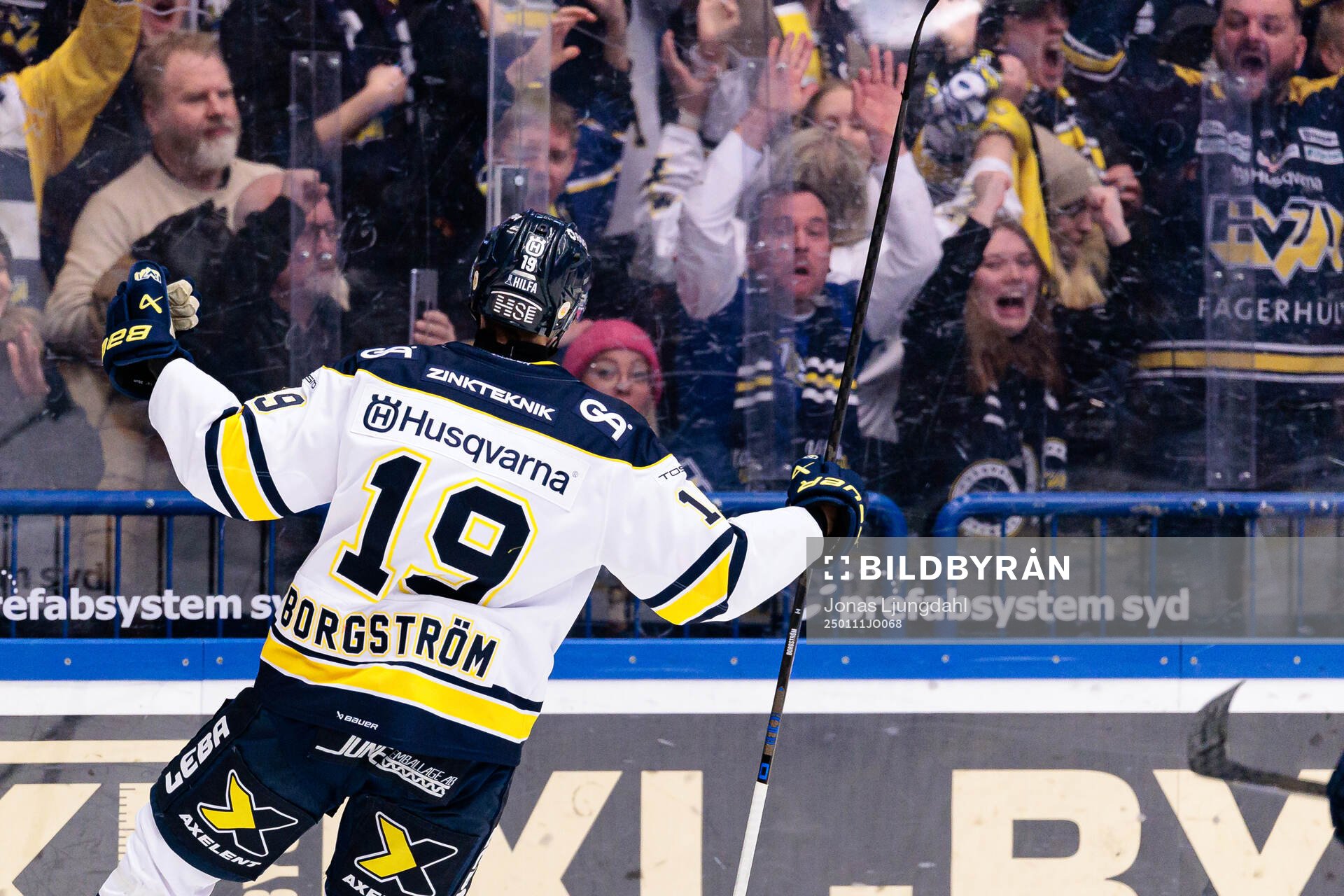 HV71s Henrik Borgström jublar
