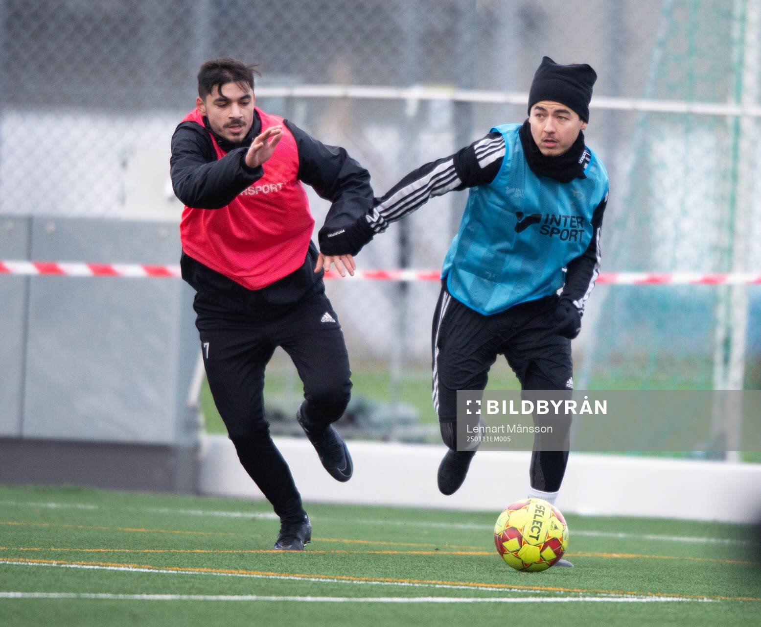 IFK Hässleholms Alireza Nazari i internmatchen i fotboll i