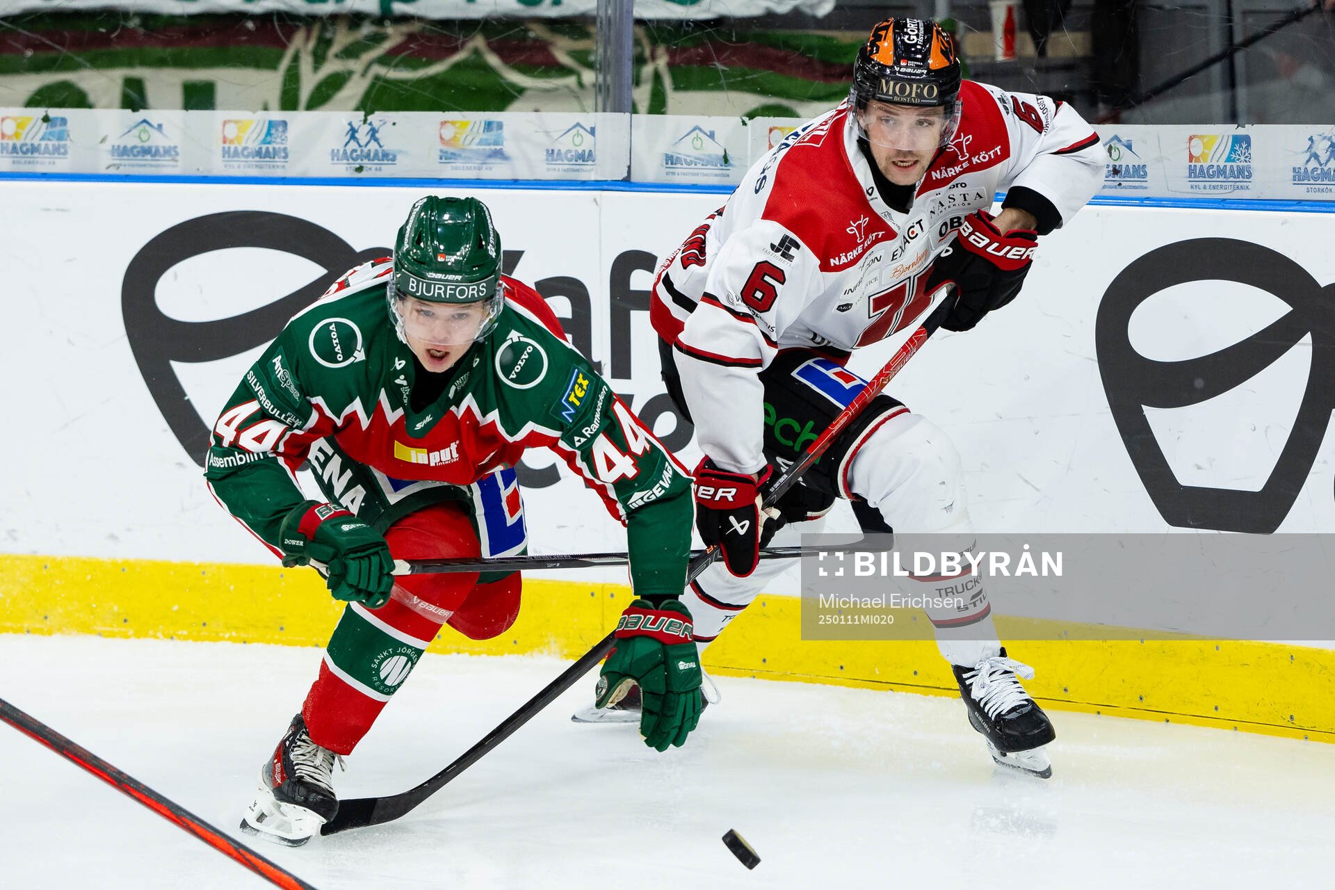 Frölundas Noah Dower Nilsson och Örebros Filip Berglund