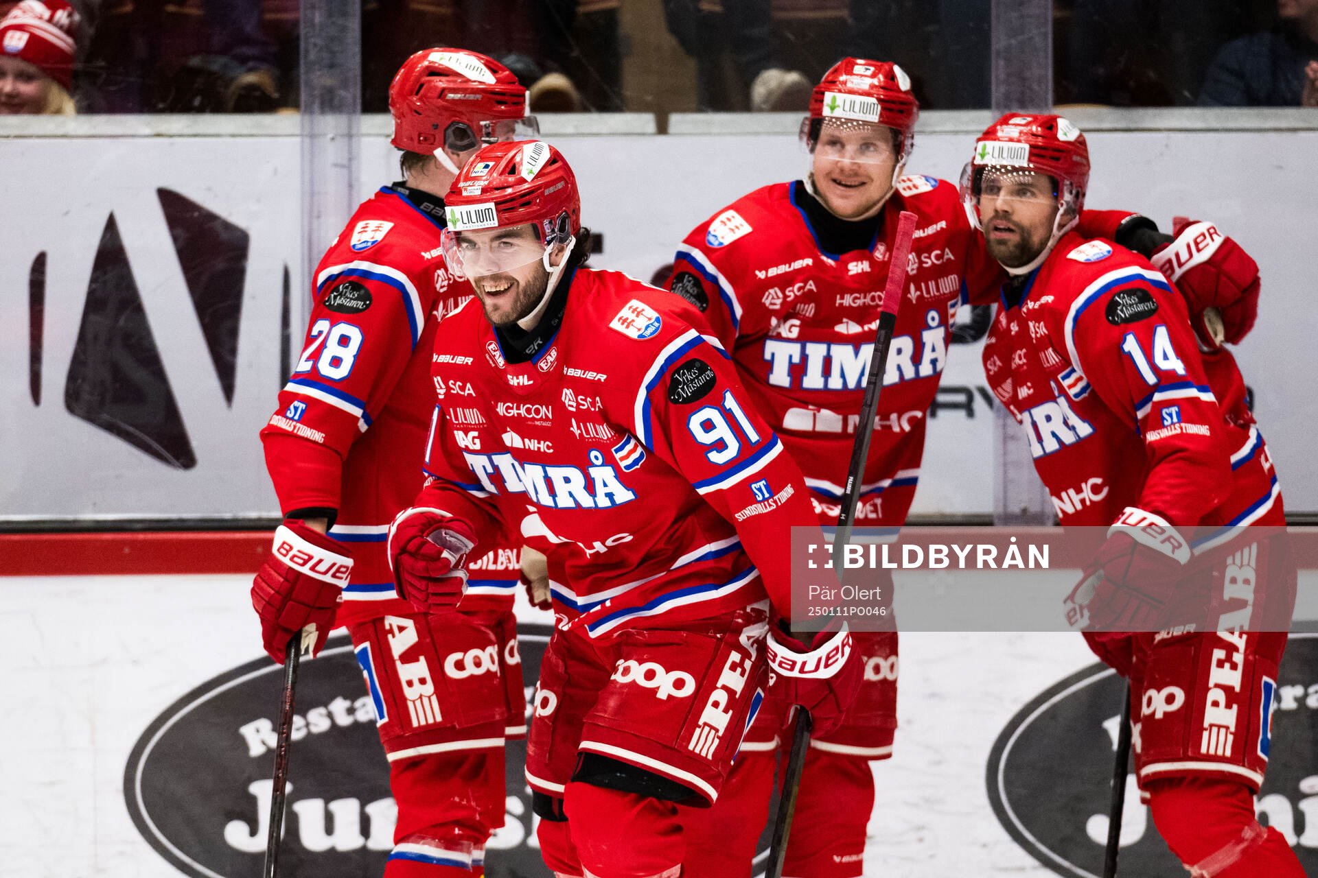Timrås Magnus Pääjärvi jublar