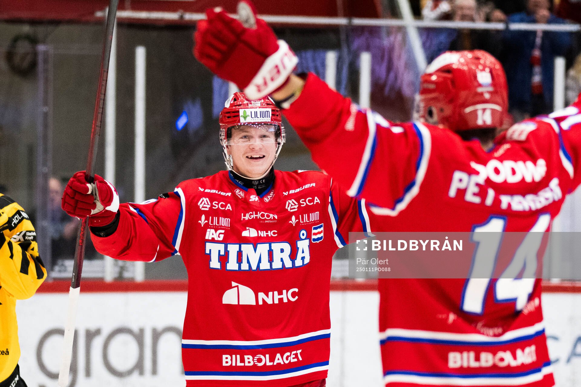 Timrås Simon Forsmark jublar