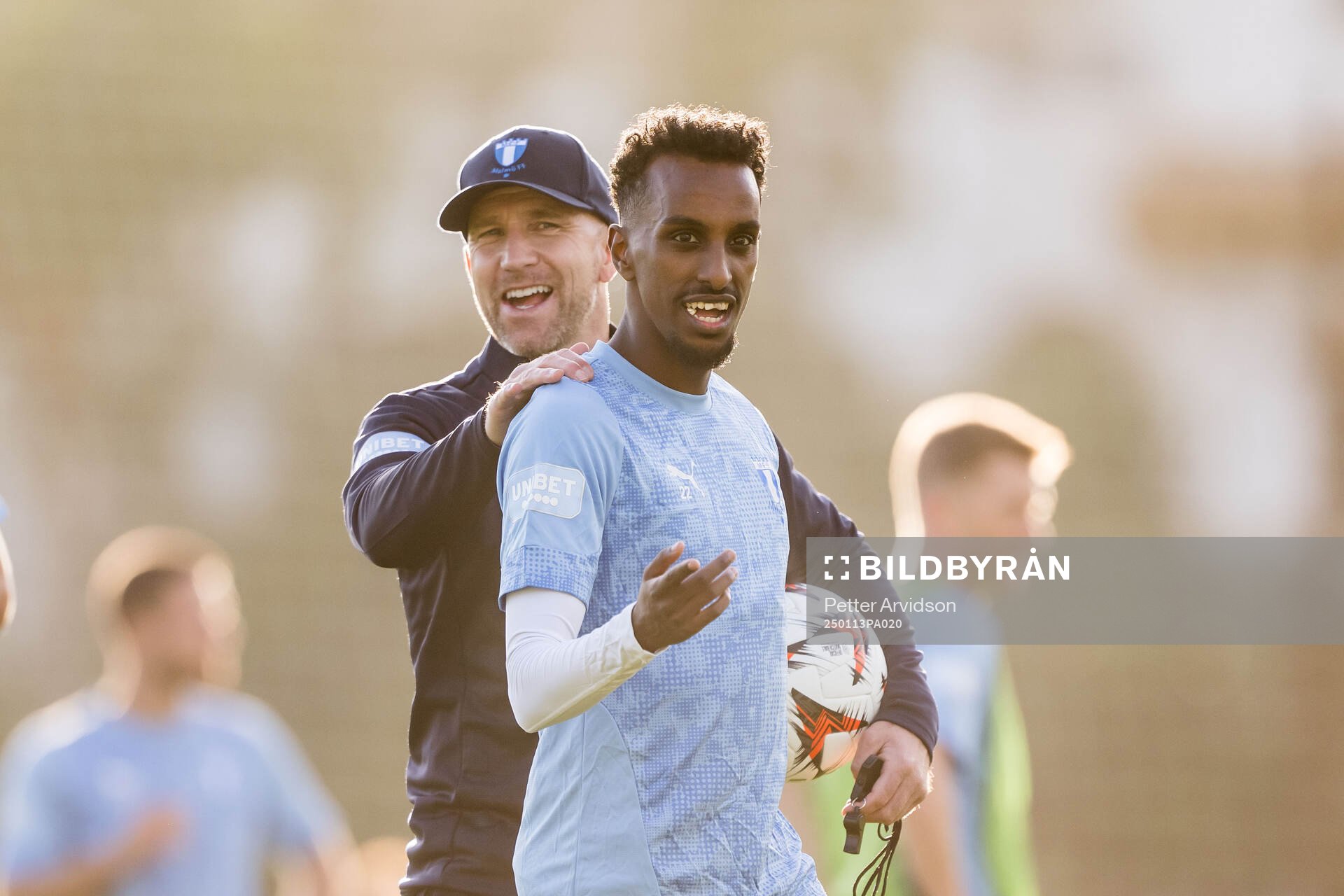 Malmö FFs tränare Henrik Rydström och Taha Ali