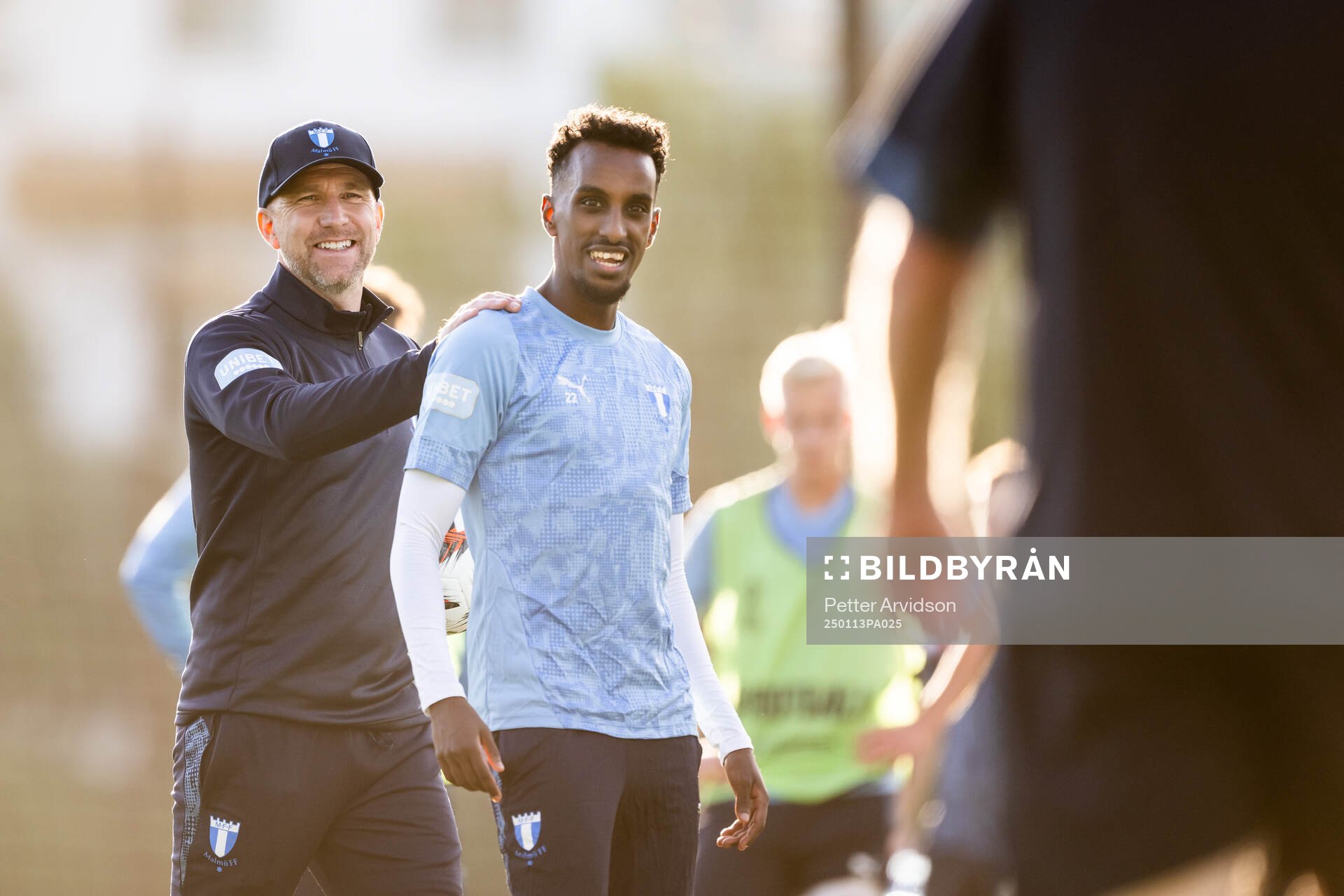 Tränare Henrik Rydström och Taha Ali