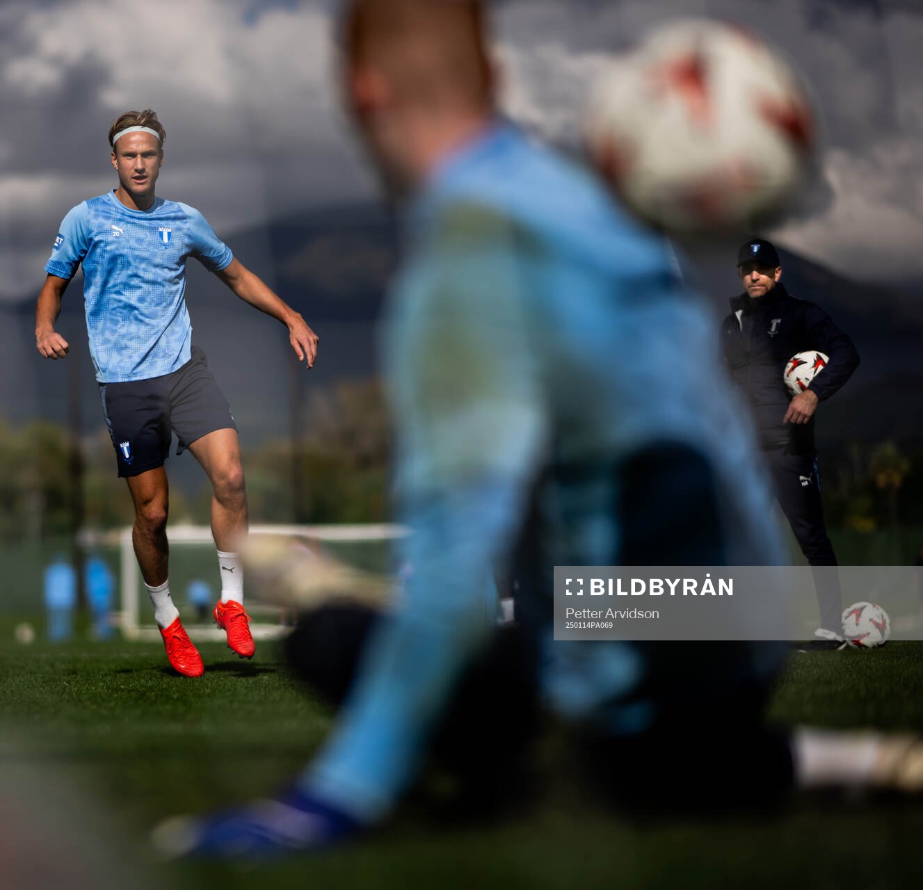 Erik Botheim och tränare Henrik Rydström