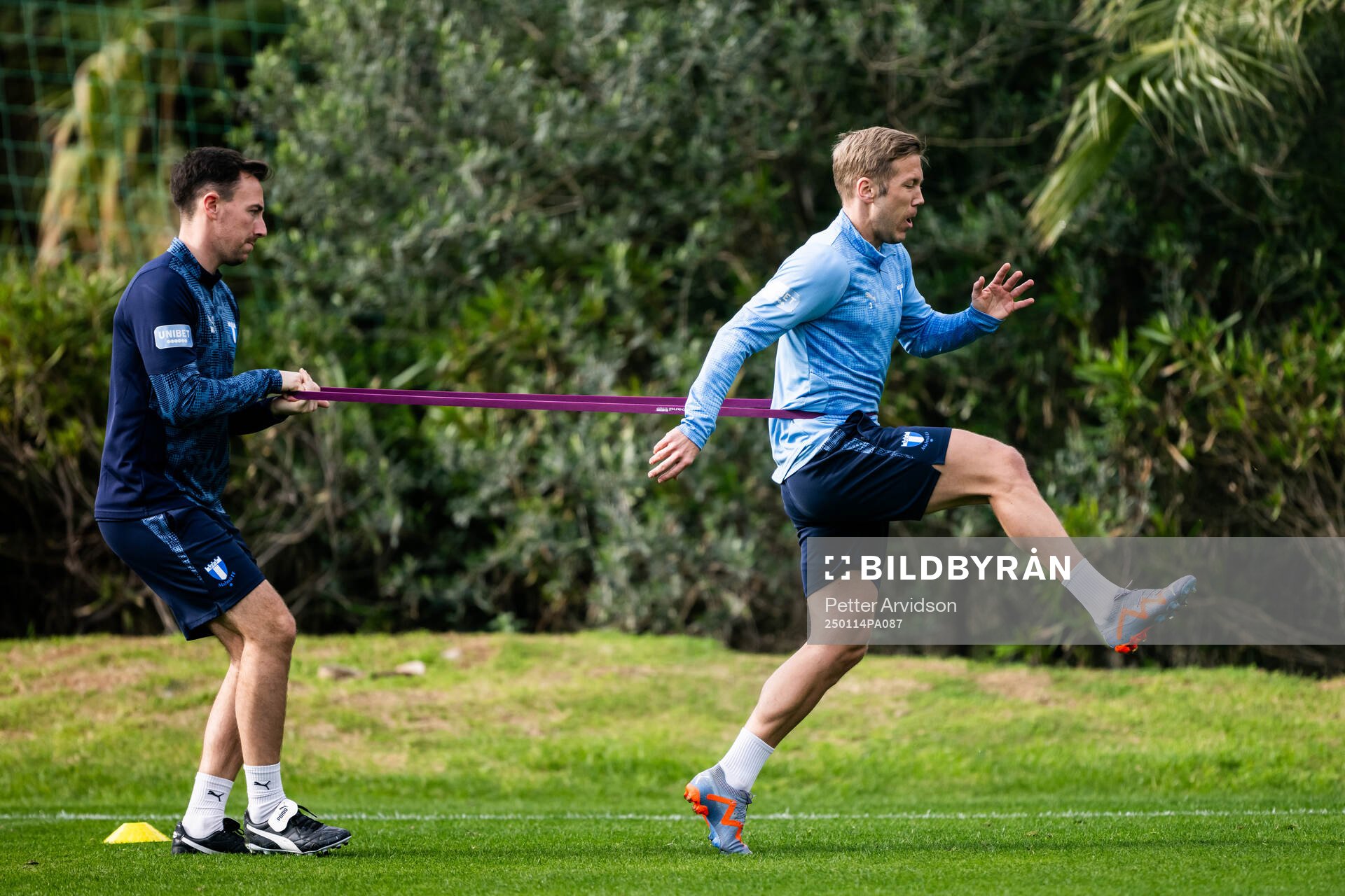 Fystränare Matt Umney och Anton Tinnerholm
