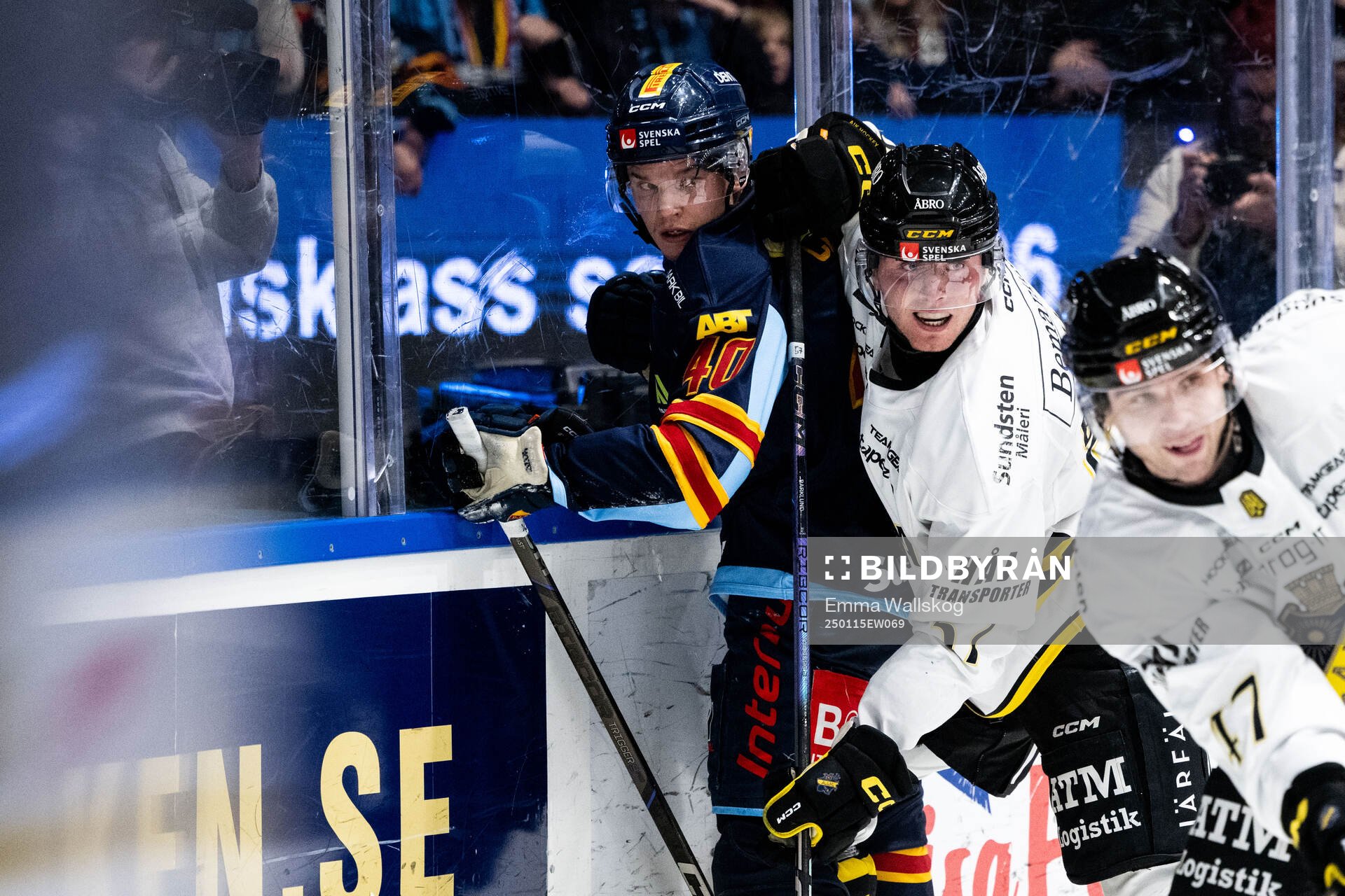 Djurgårdens Arvid Costmar och AIKs Alfred Barklund