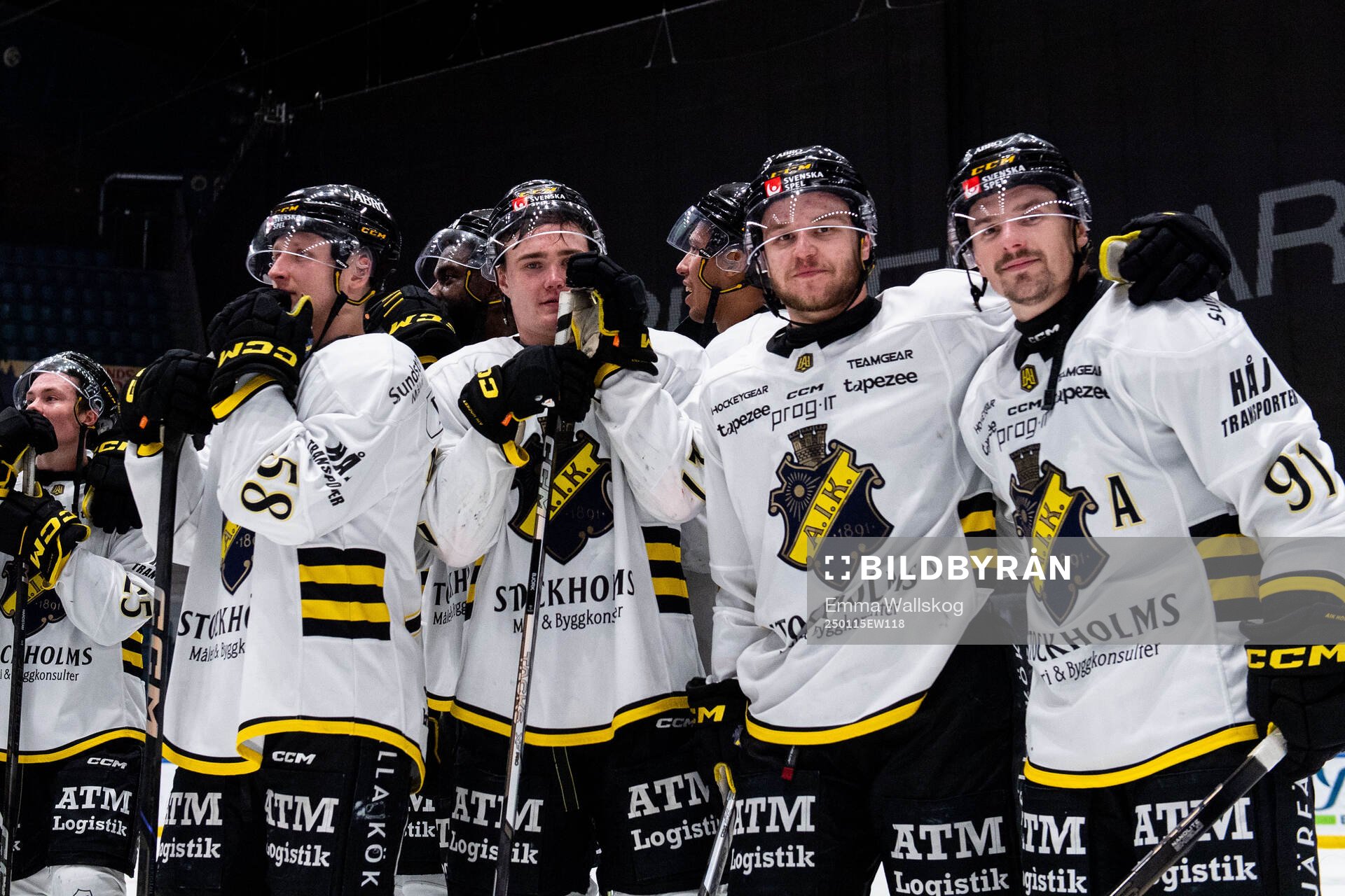 AIKs Oskar Magnusson, Christoffer Björk, Jordan Bellerive