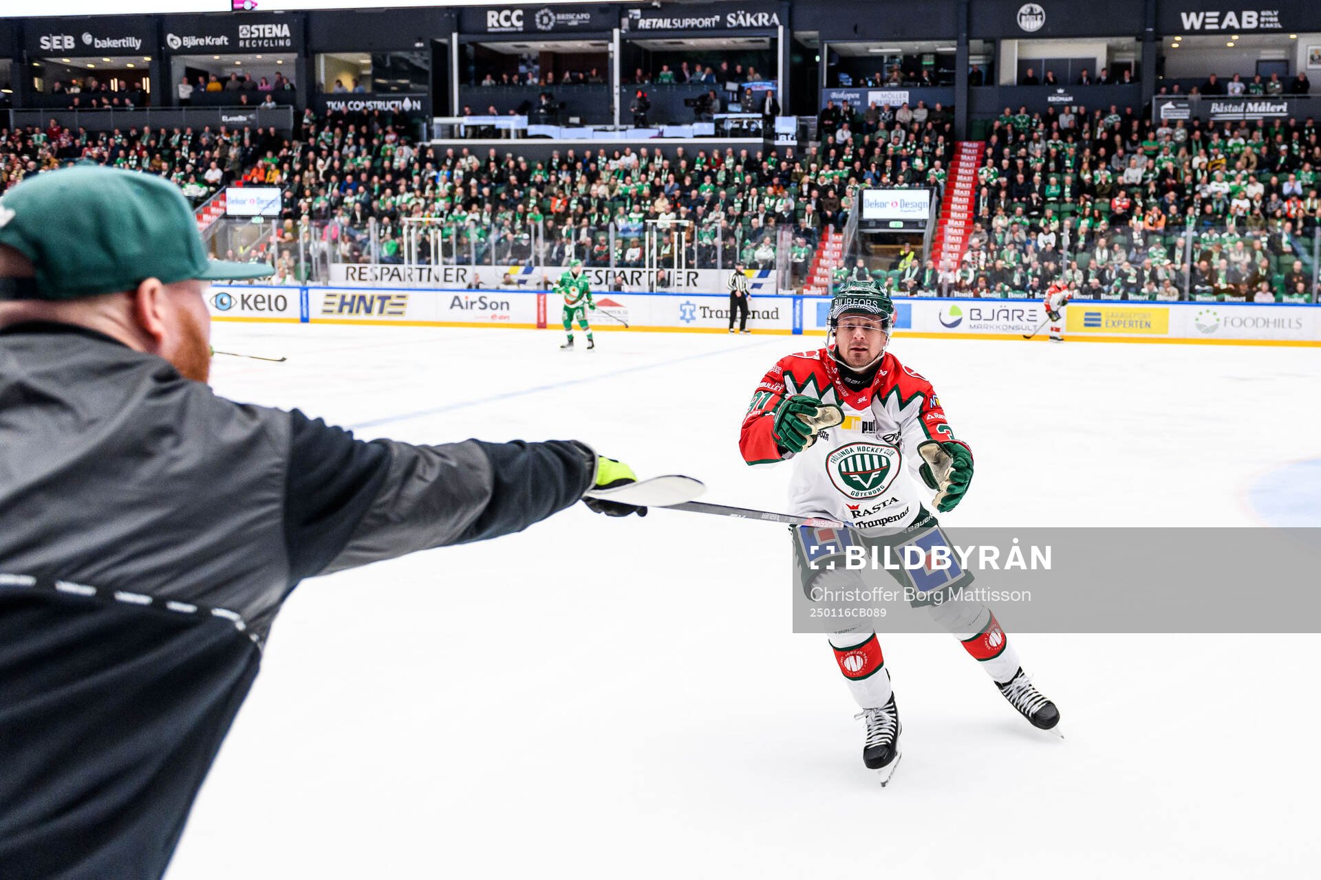 Frölundas materialförvaltare Andy Fagerström och Nicklas