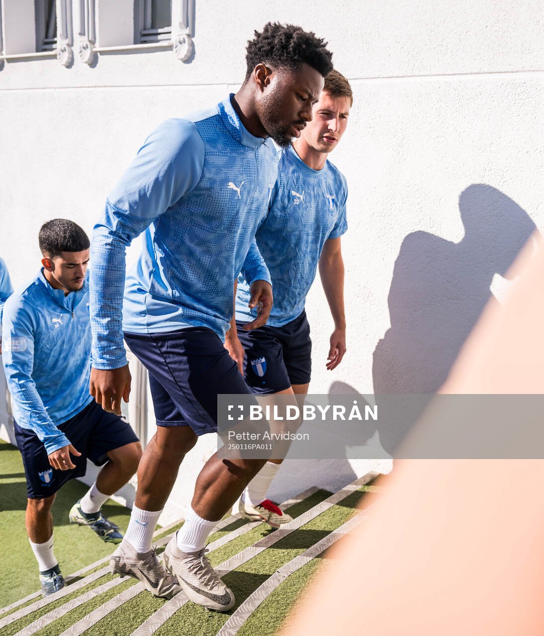 Zakaria Loukili, Emmanuel Ekong and Lasse Berg Johnsen of