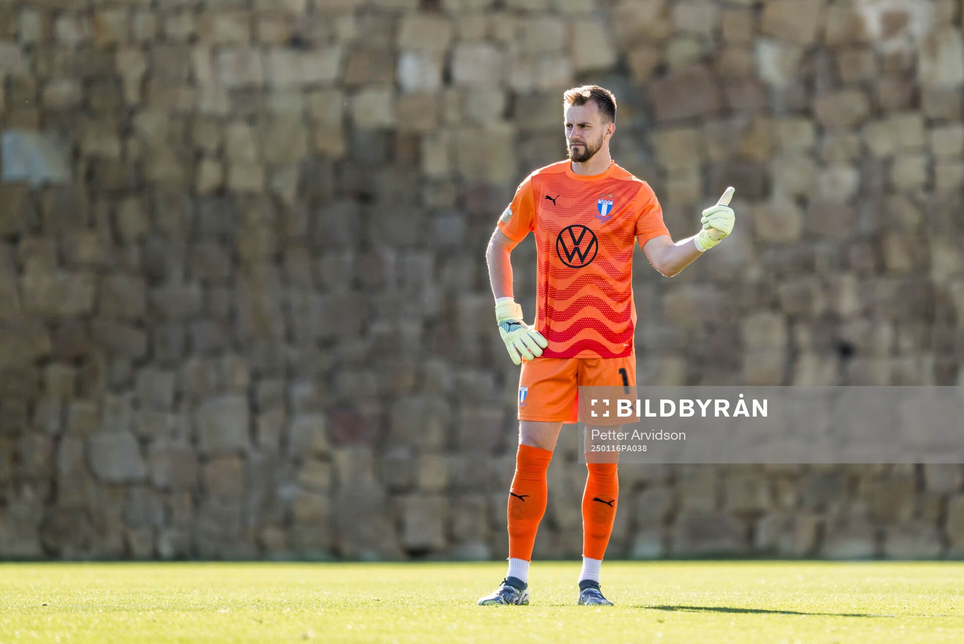 Goalkeeper Ricardo Friedrich of Malmö FF
