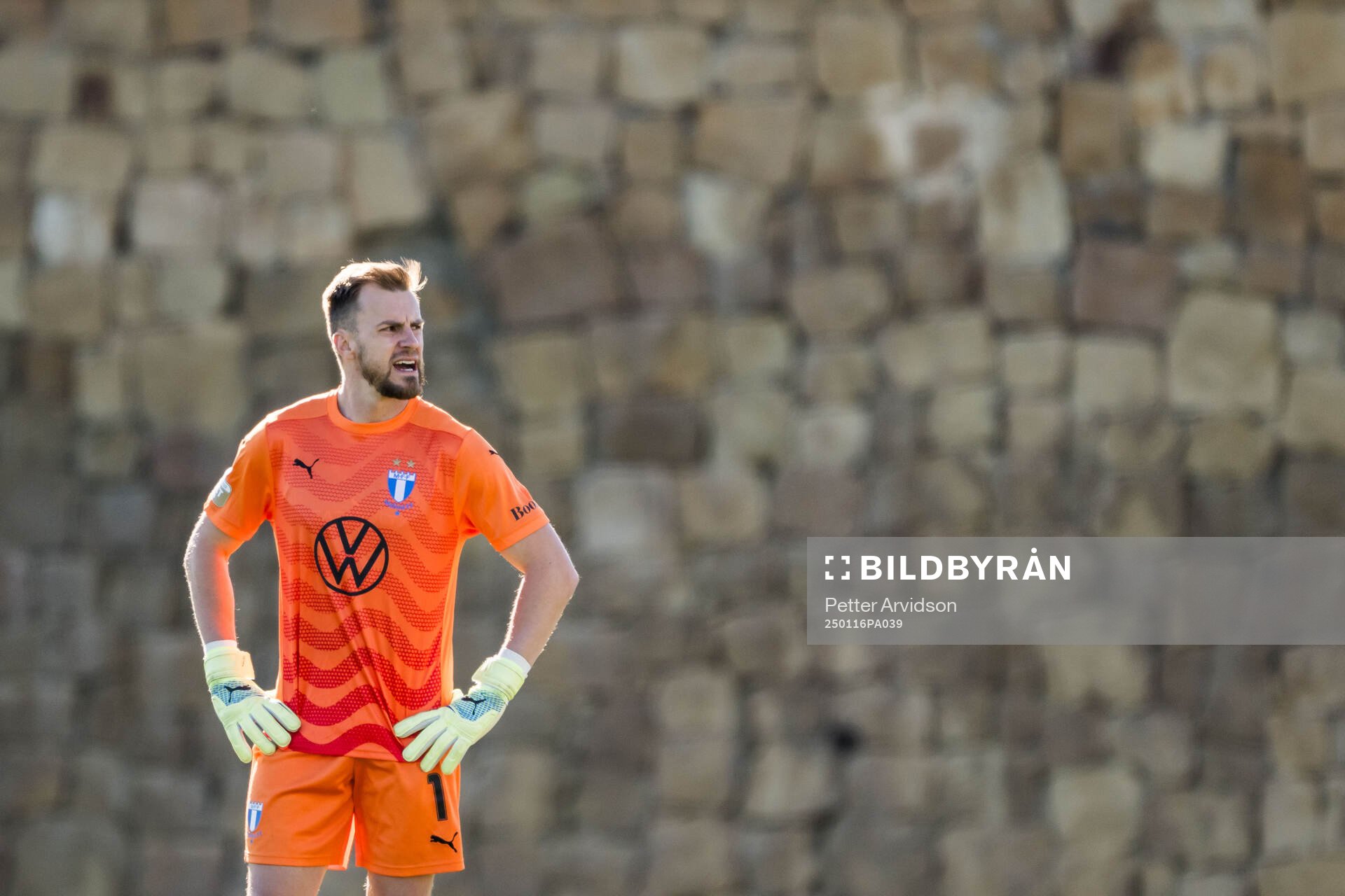 Goalkeeper Ricardo Friedrich of Malmö FF