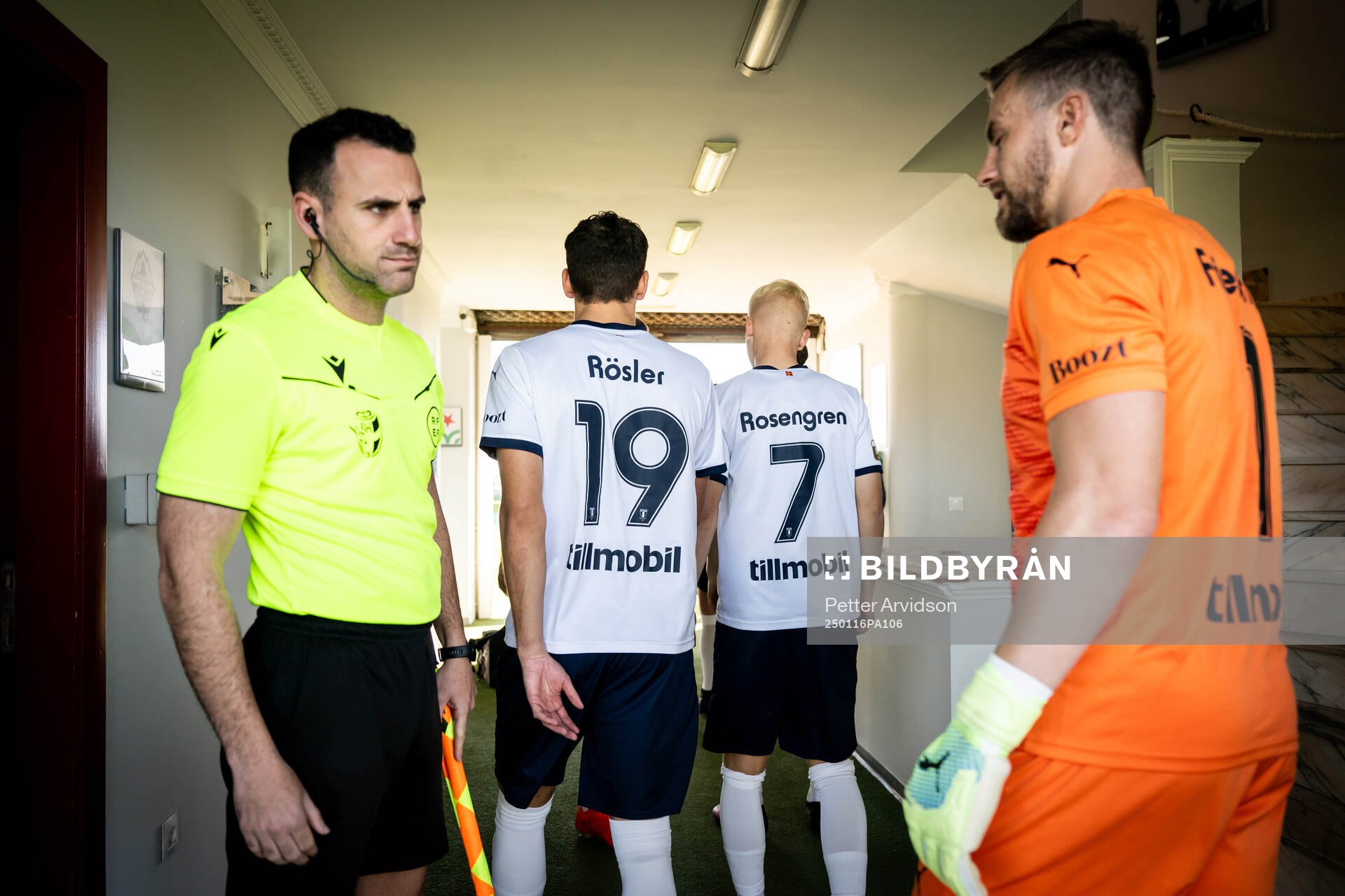 Colin Rösler, Otto Rosengren and goalkeeper Ricardo