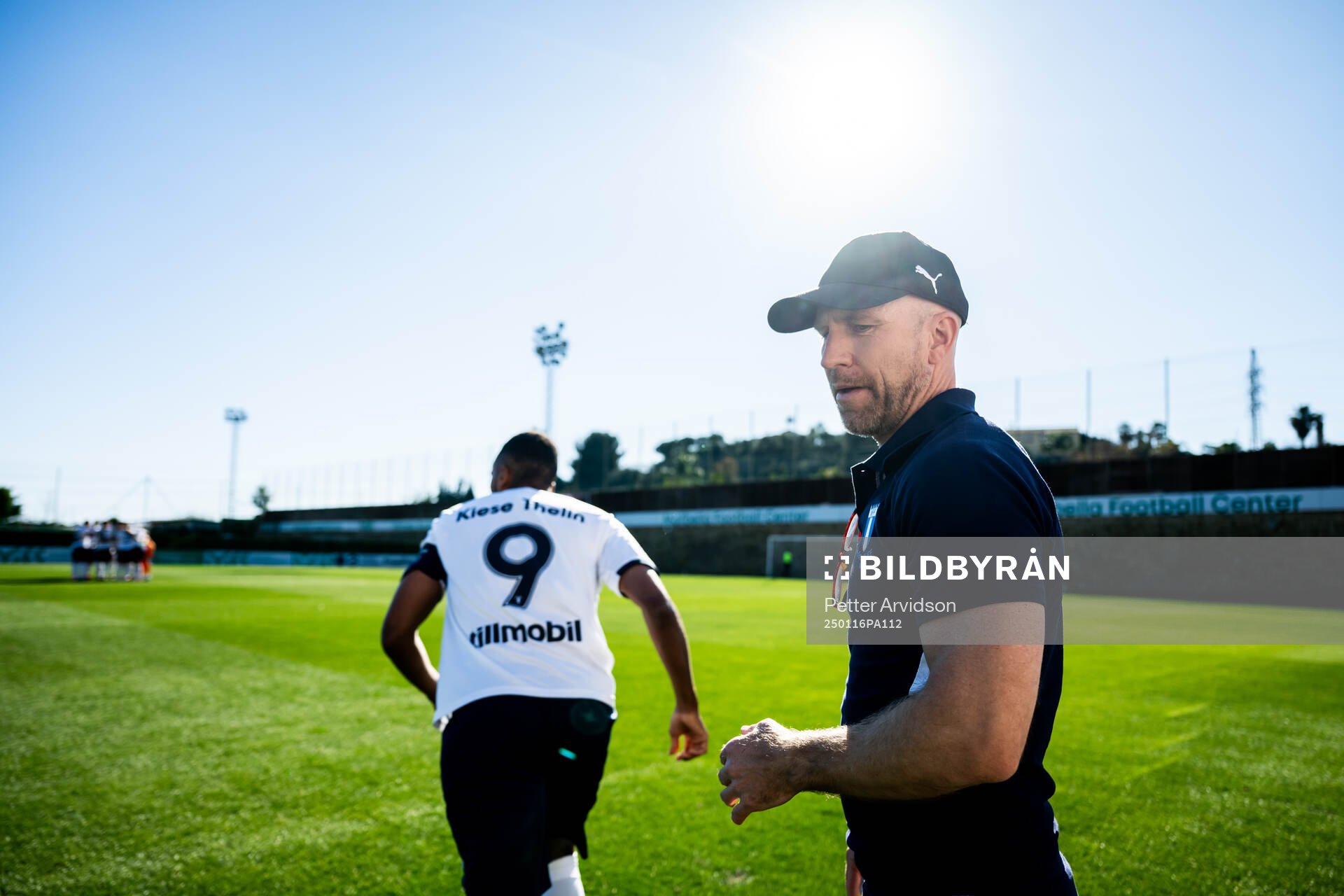 Isaac Kiese Thelin and head coach Henrik Rydström of