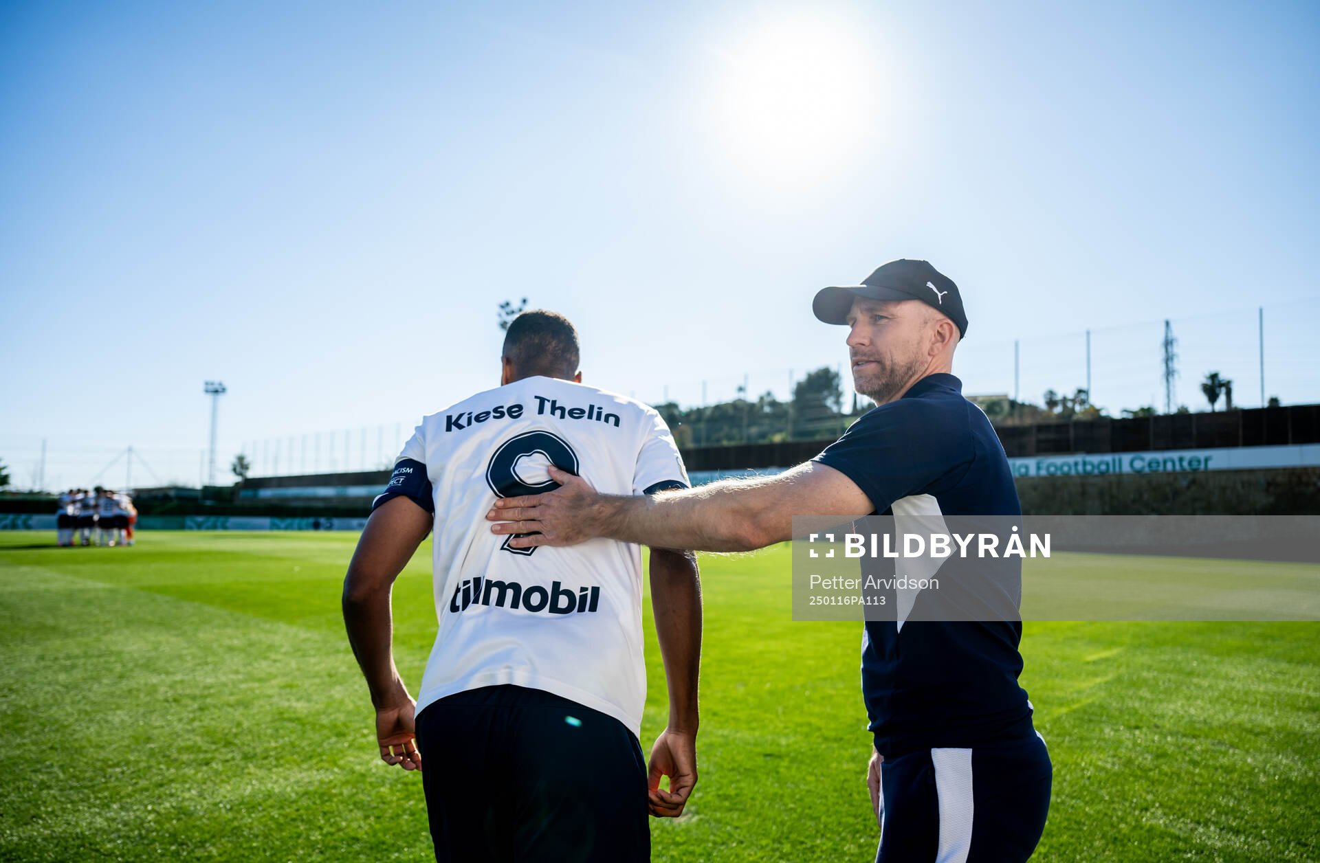 Isaac Kiese Thelin and head coach Henrik Rydström of