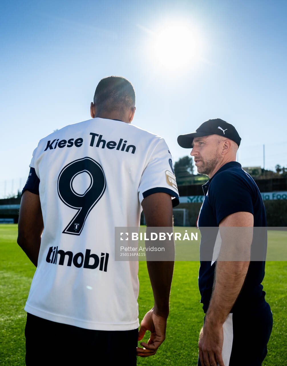 Isaac Kiese Thelin and head coach Henrik Rydström of