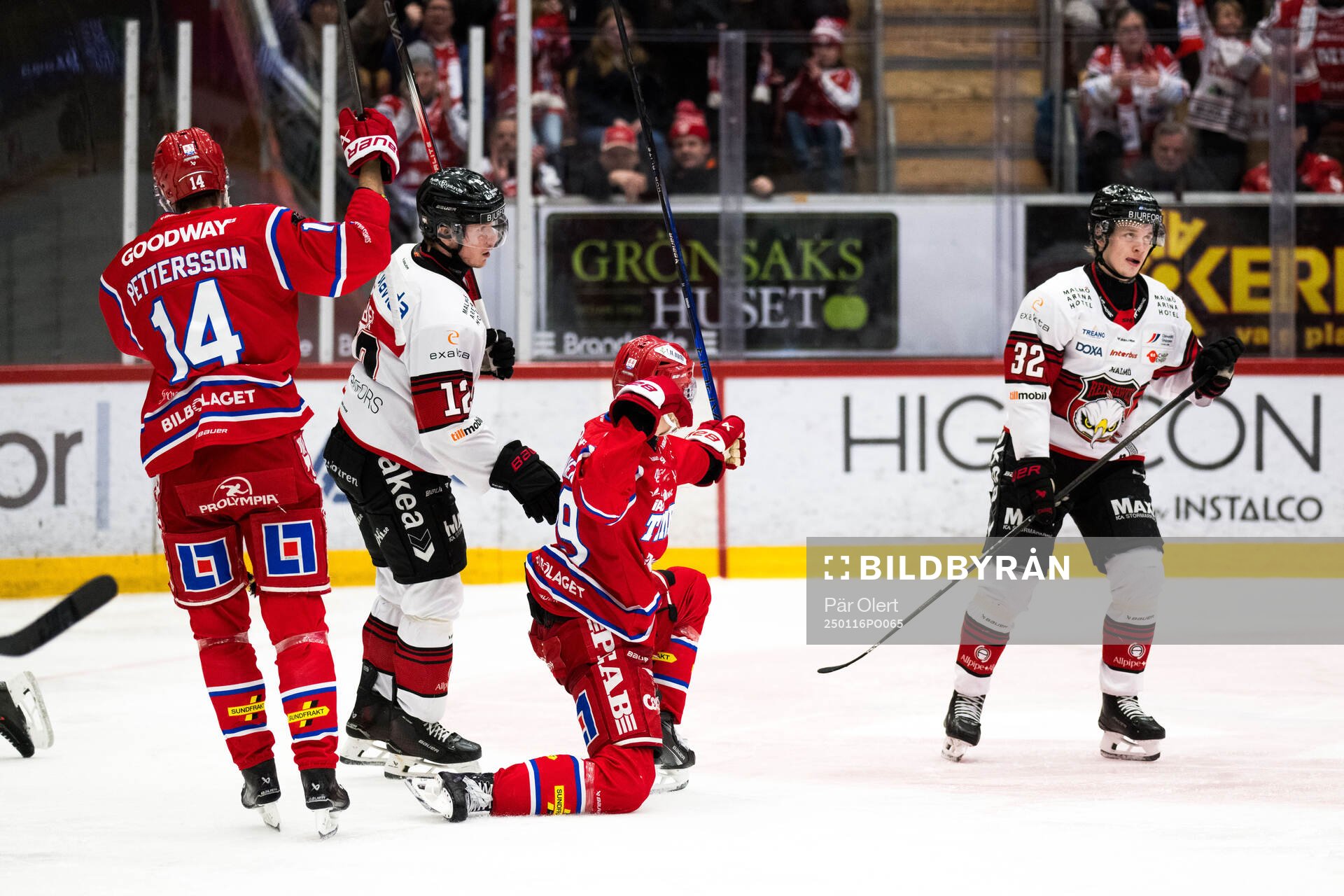Timrås Oliver Kapanen jublar