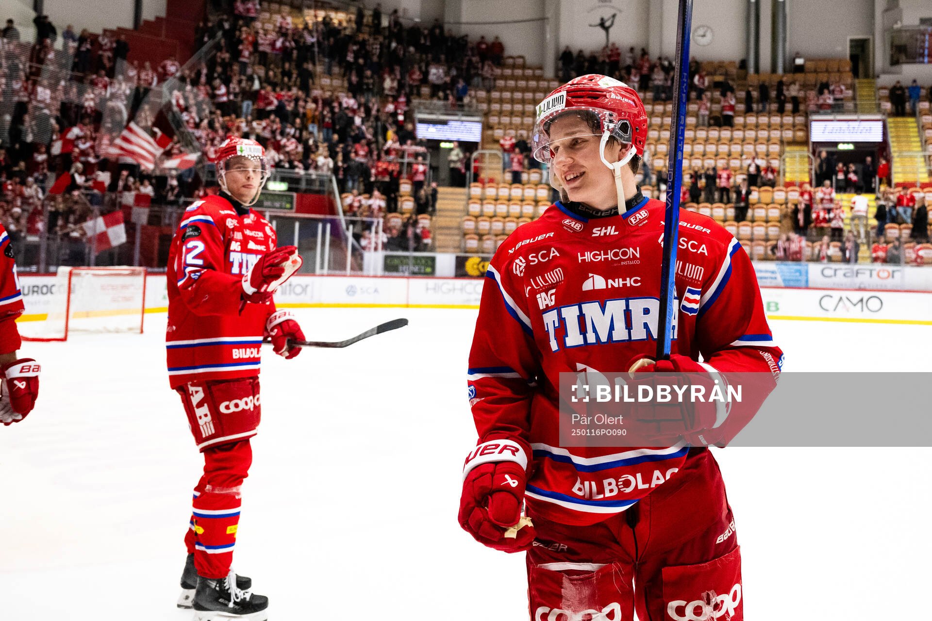 Timrås Oliver Kapanen jublar