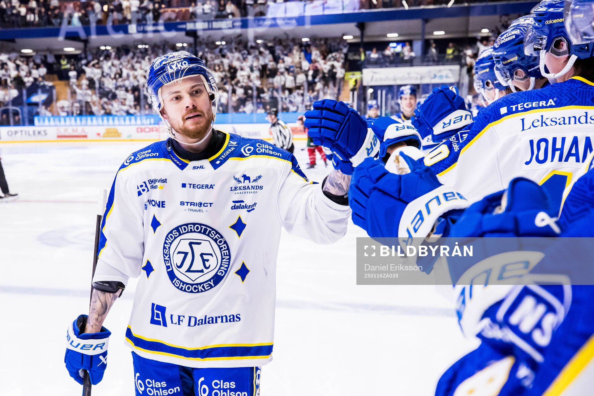 Leksands Lucas Elvenes jublar