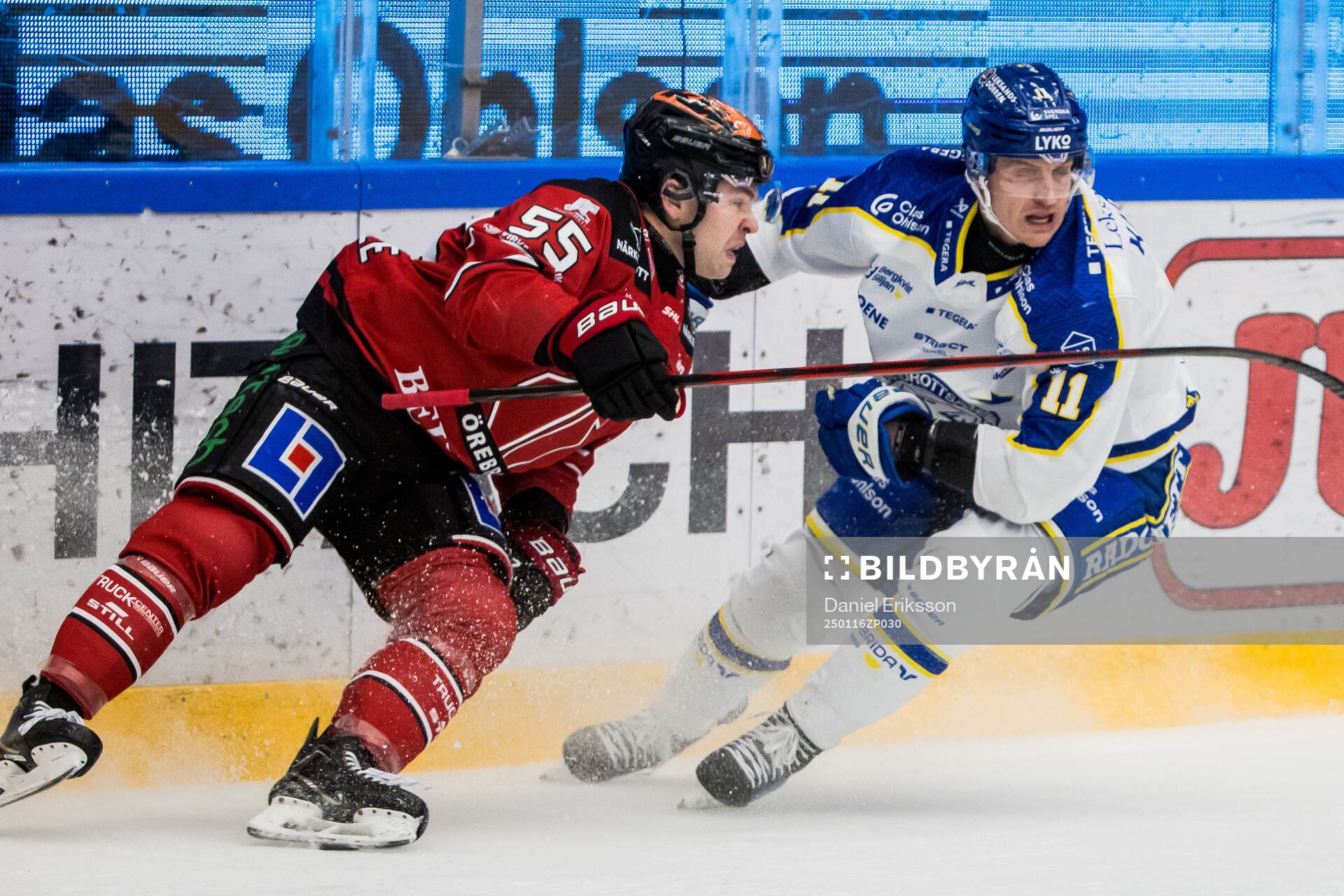 Örebros David Quenneville och Leksands Martin Karlsson