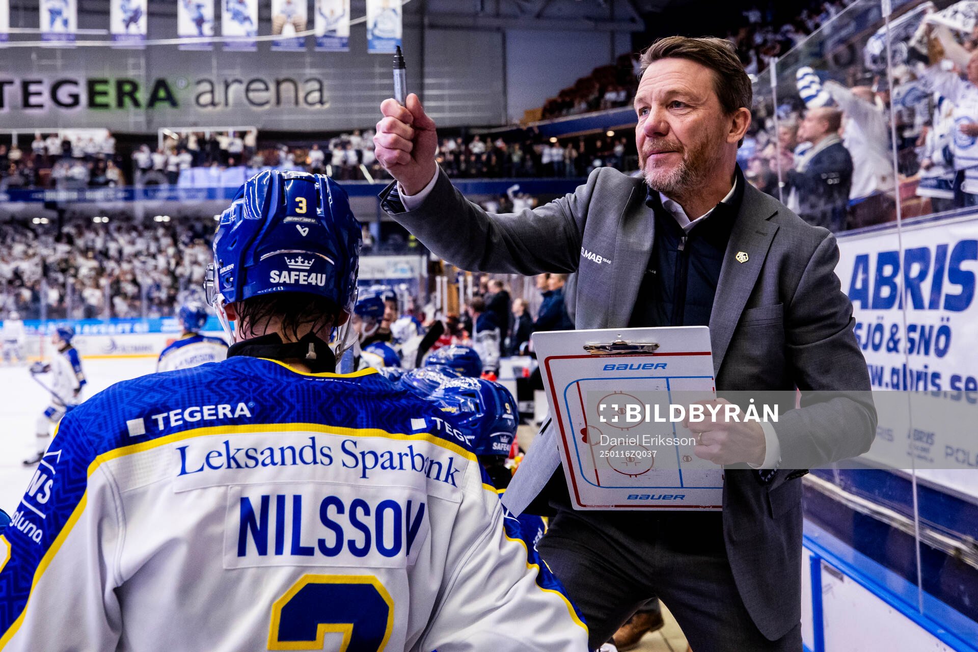 Leksands tränare Charles Berglund
