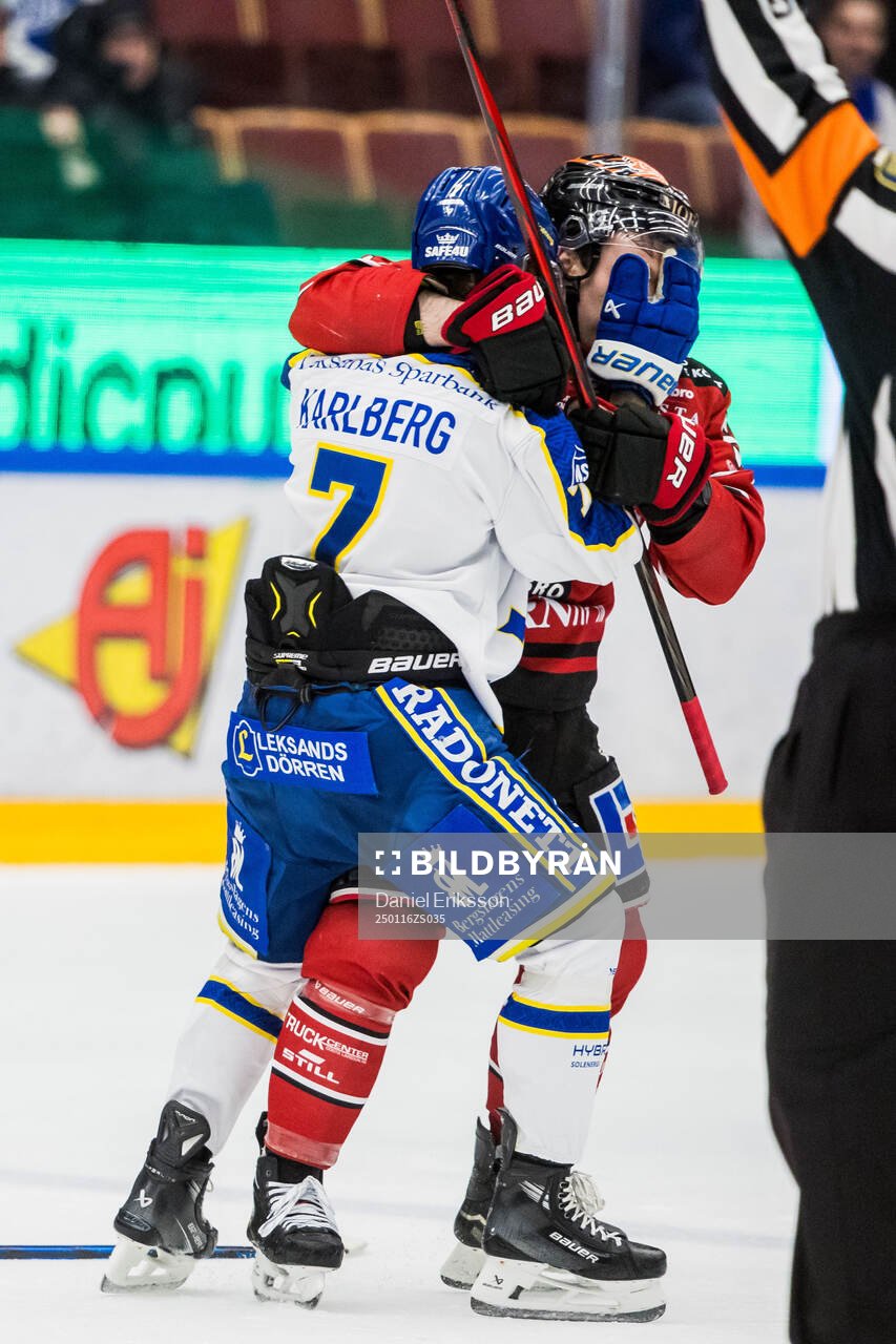 Under ishockeymatchen i SHL mellan Leksand och Örebro