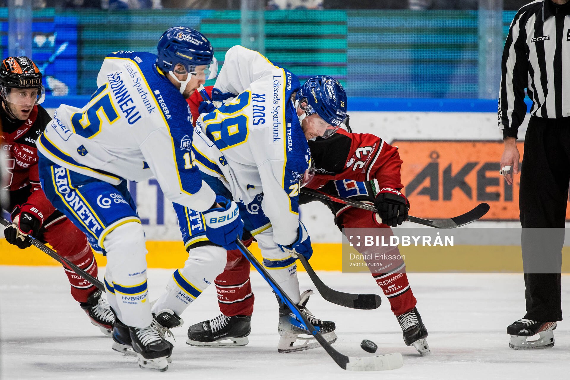 Leksands Max Veronneau och Justin Glenn Kloos mot Örebros