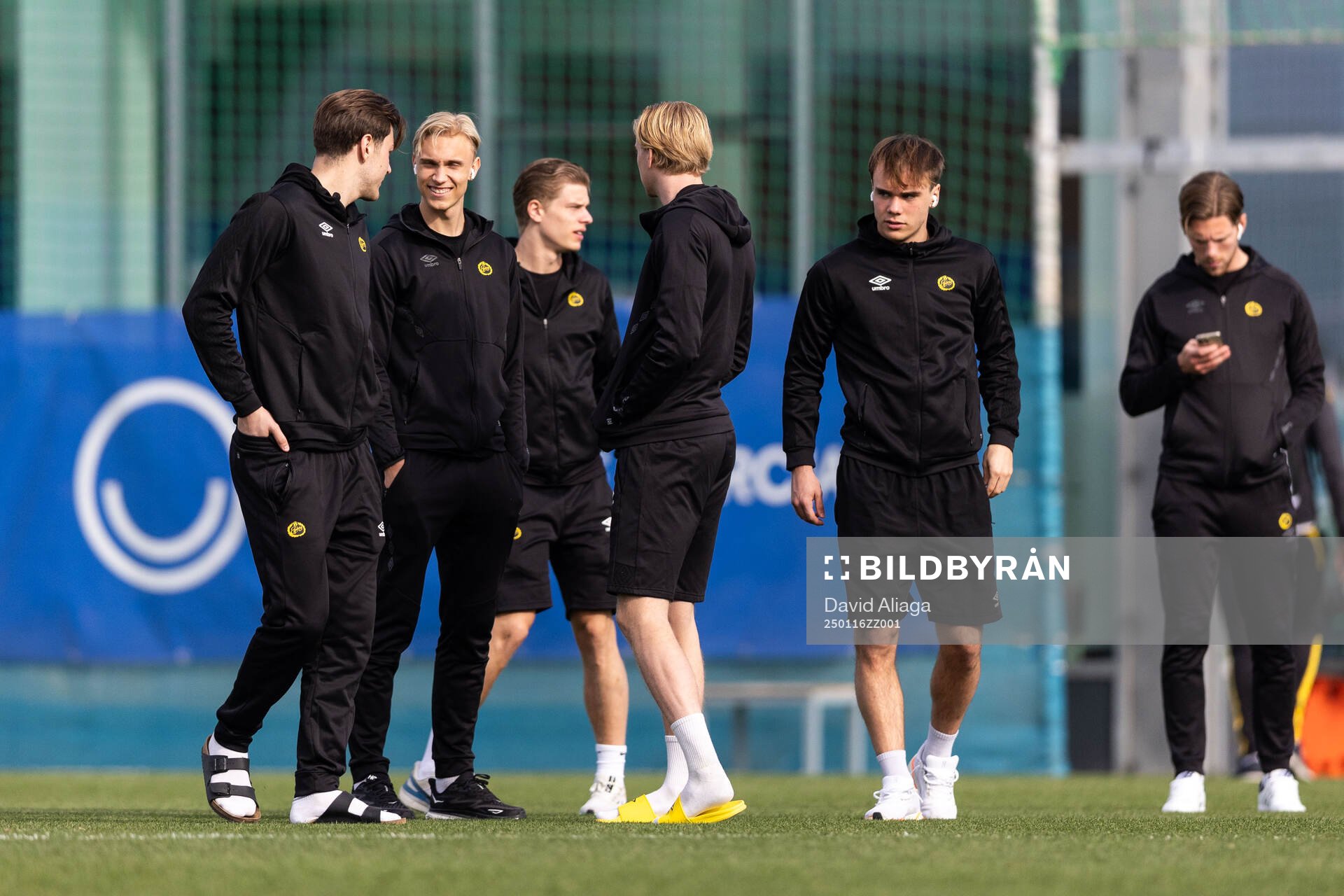 Players of Elfsborg ahead of the friendly football match between Elfsborg and FKS Stal Mielec on January 16, 2025 in Pinatar. 