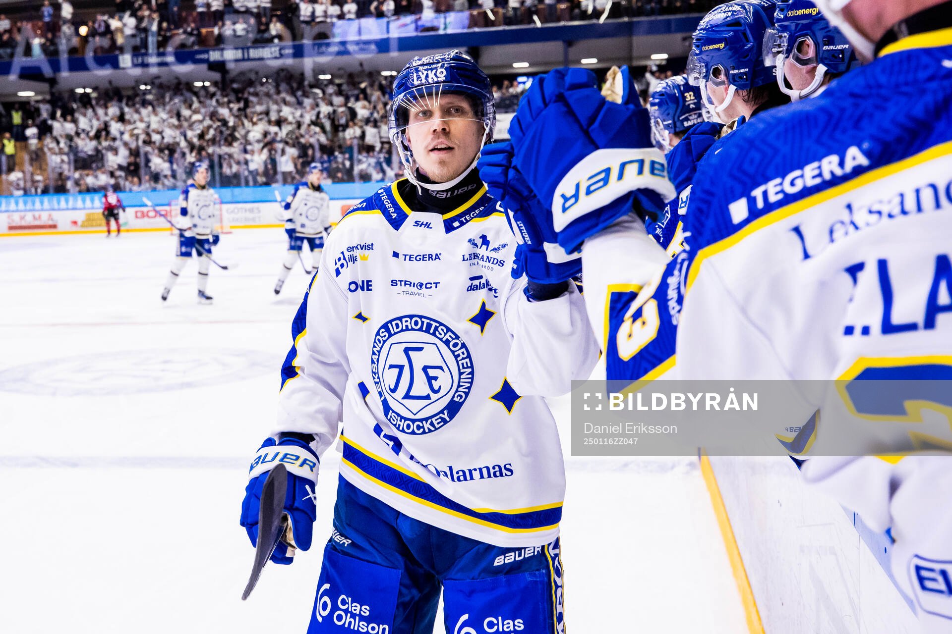 Leksands Joonas Lyytinen jublar