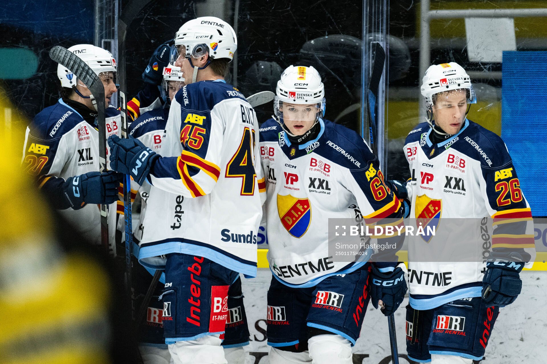 Djurgårdens Hampus Larsson jublar