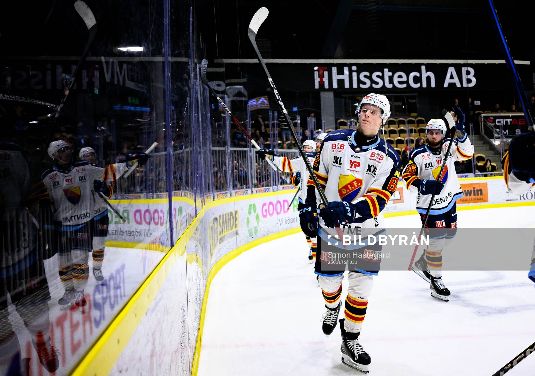 Djurgårdens Hampus Larsson jublar